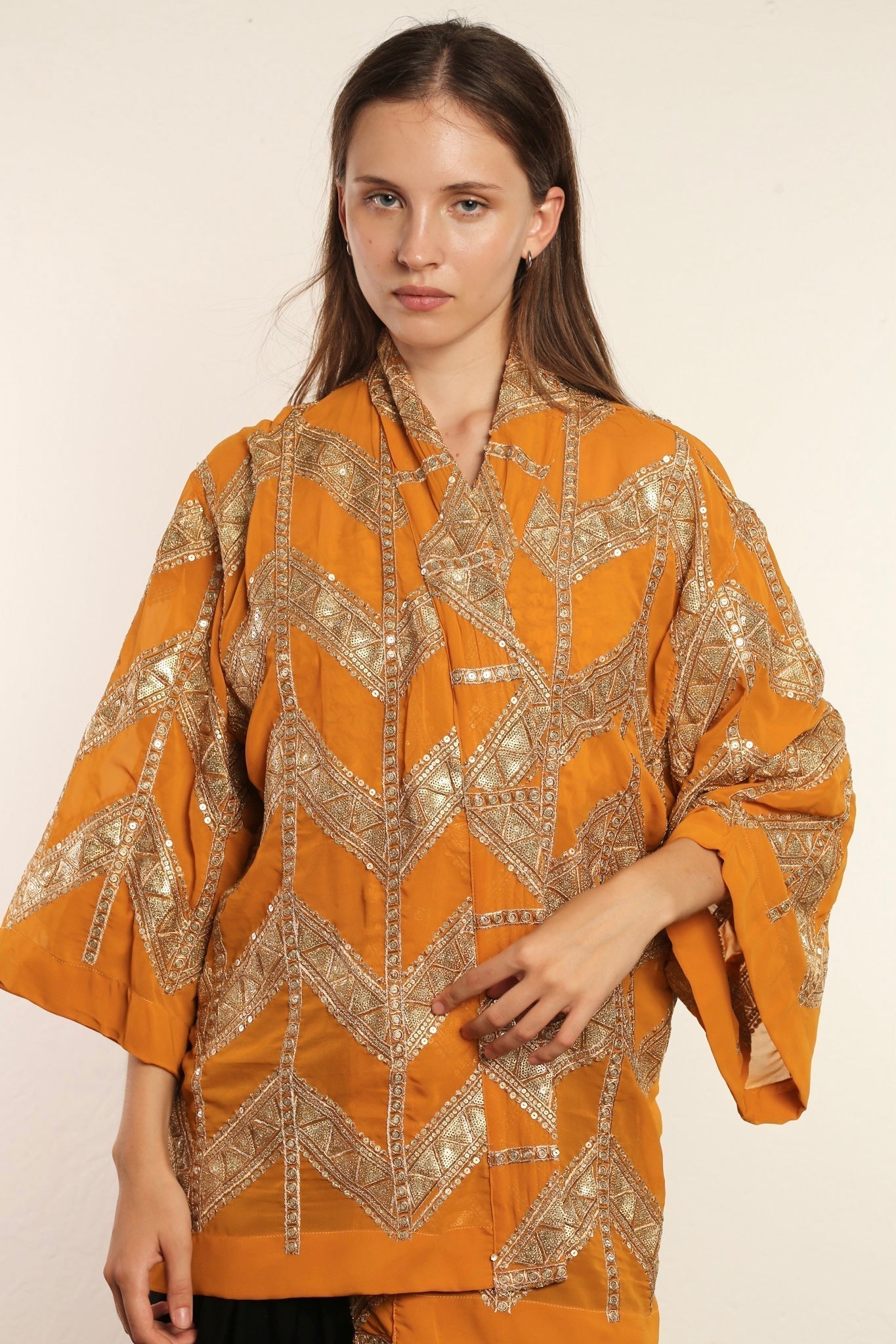 SHORT GOLDEN KIMONO GRETA - MOMO STUDIO BERLIN - Berlin Concept Store - sustainable & ethical fashion