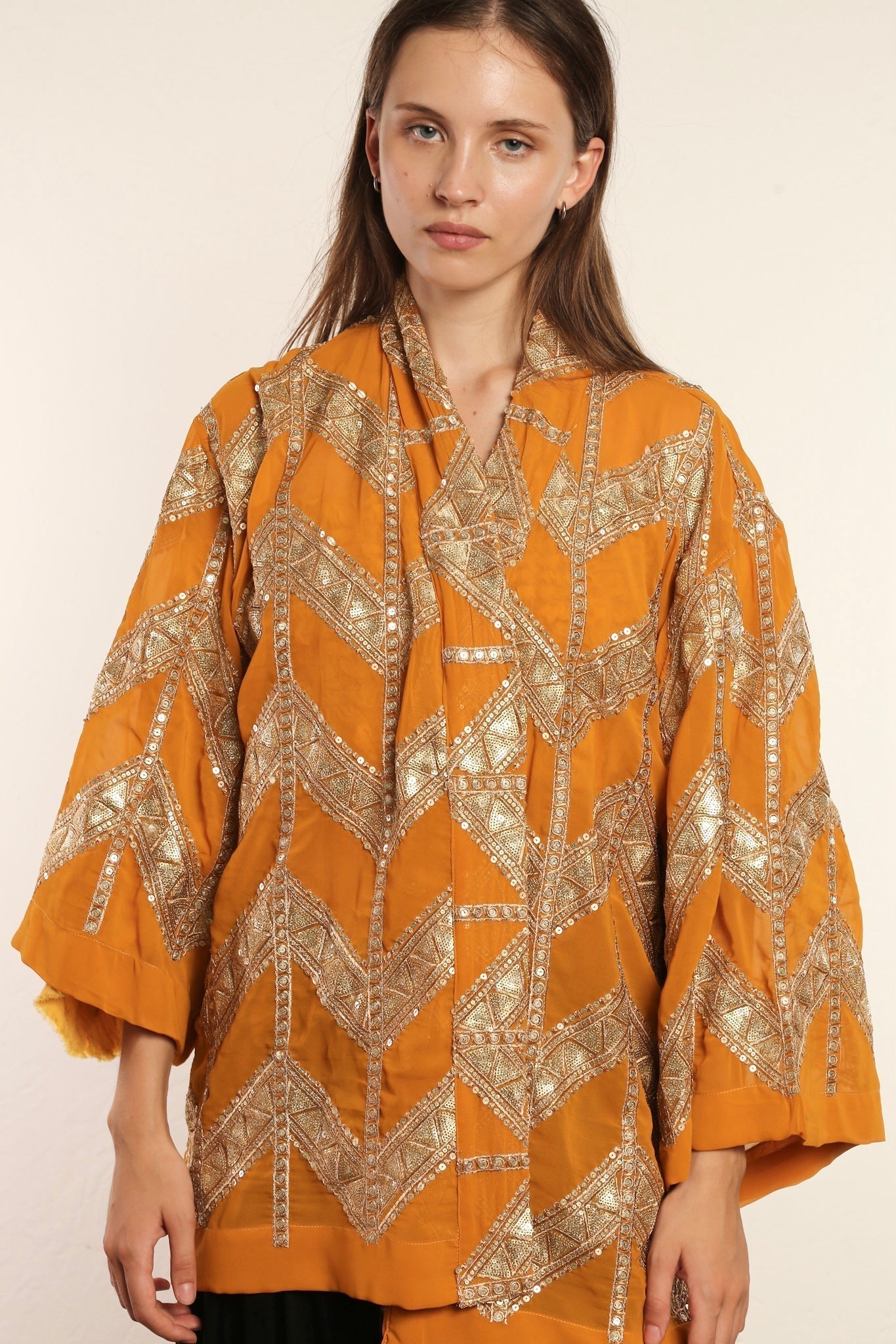 SHORT GOLDEN KIMONO GRETA - MOMO STUDIO BERLIN - Berlin Concept Store - sustainable & ethical fashion