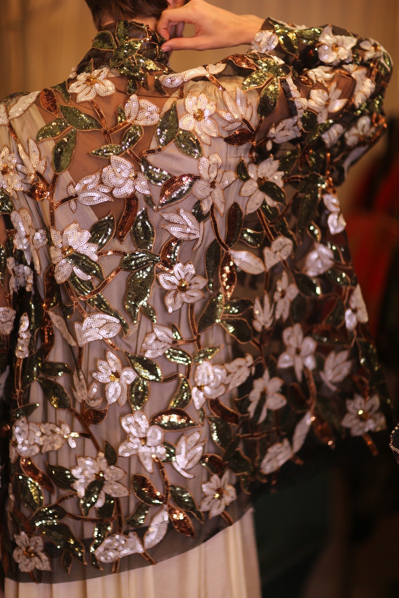 SHORT SILK KIMONO EMERALD - MOMO STUDIO BERLIN - Berlin Concept Store - sustainable & ethical fashion