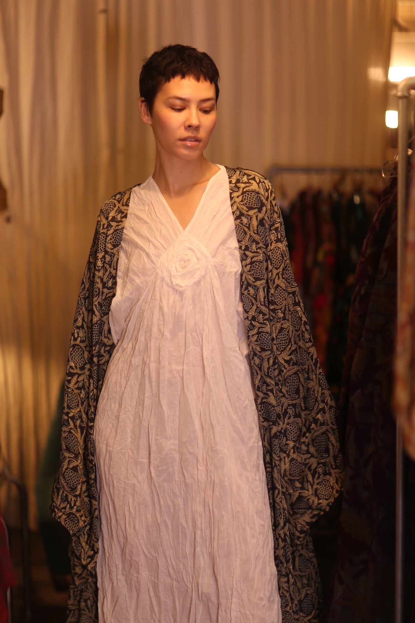 SIL WING KIMONO PINA CUSTARD APPLE YELLOW - MOMO STUDIO BERLIN - Berlin Concept Store - sustainable & ethical fashion