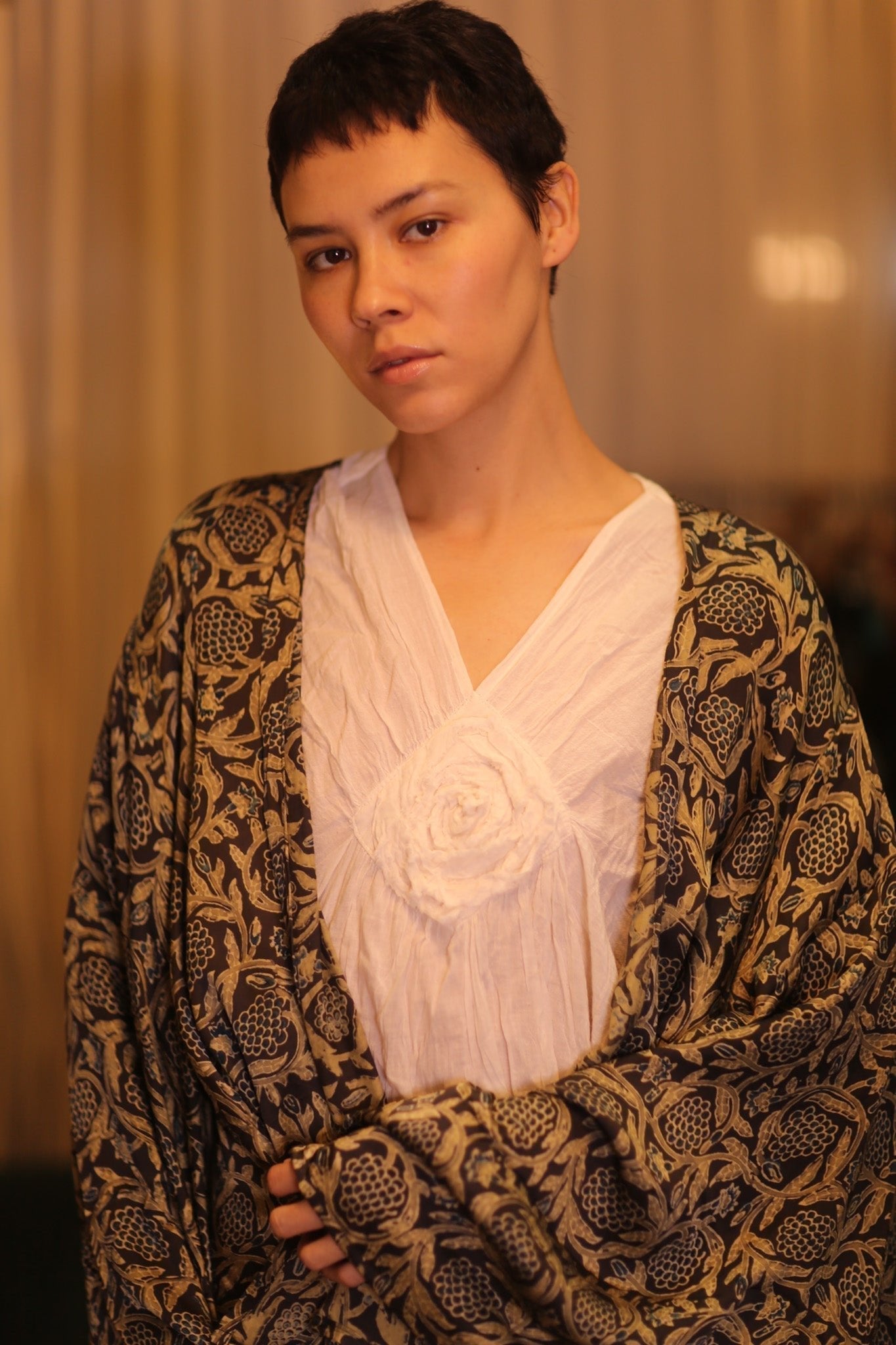 SIL WING KIMONO PINA CUSTARD APPLE YELLOW - MOMO STUDIO BERLIN - Berlin Concept Store - sustainable & ethical fashion