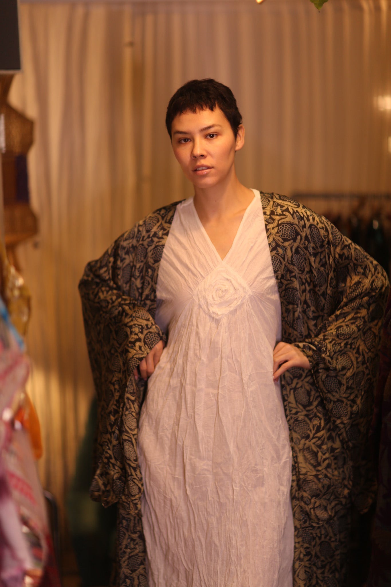 SIL WING KIMONO PINA CUSTARD APPLE YELLOW - MOMO STUDIO BERLIN - Berlin Concept Store - sustainable & ethical fashion