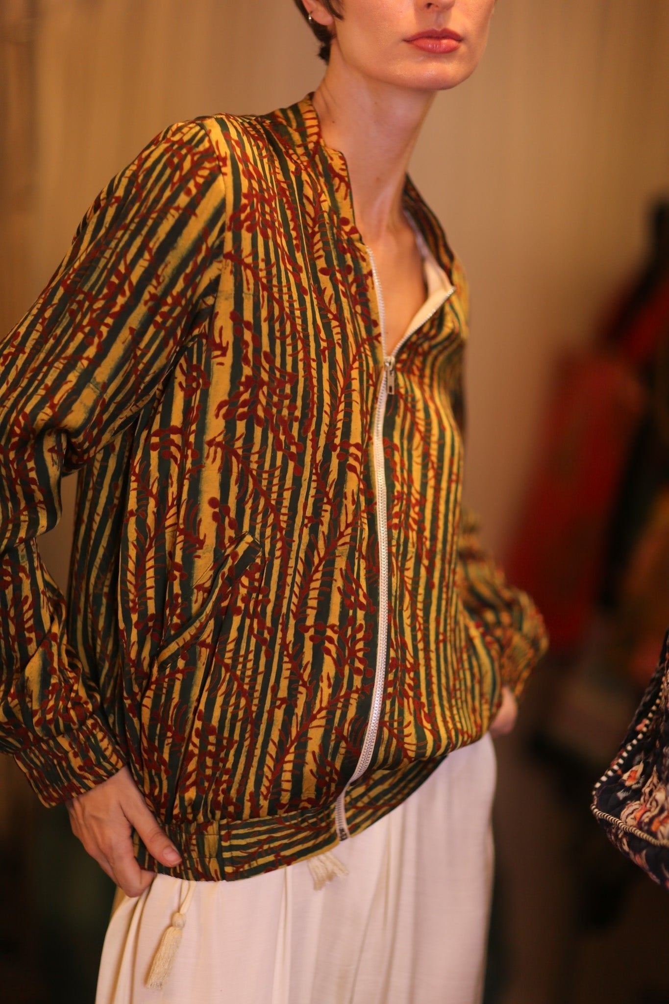SILK BOMBER JACKET ANCHA BAMREST - MOMO STUDIO BERLIN - Berlin Concept Store - sustainable & ethical fashion