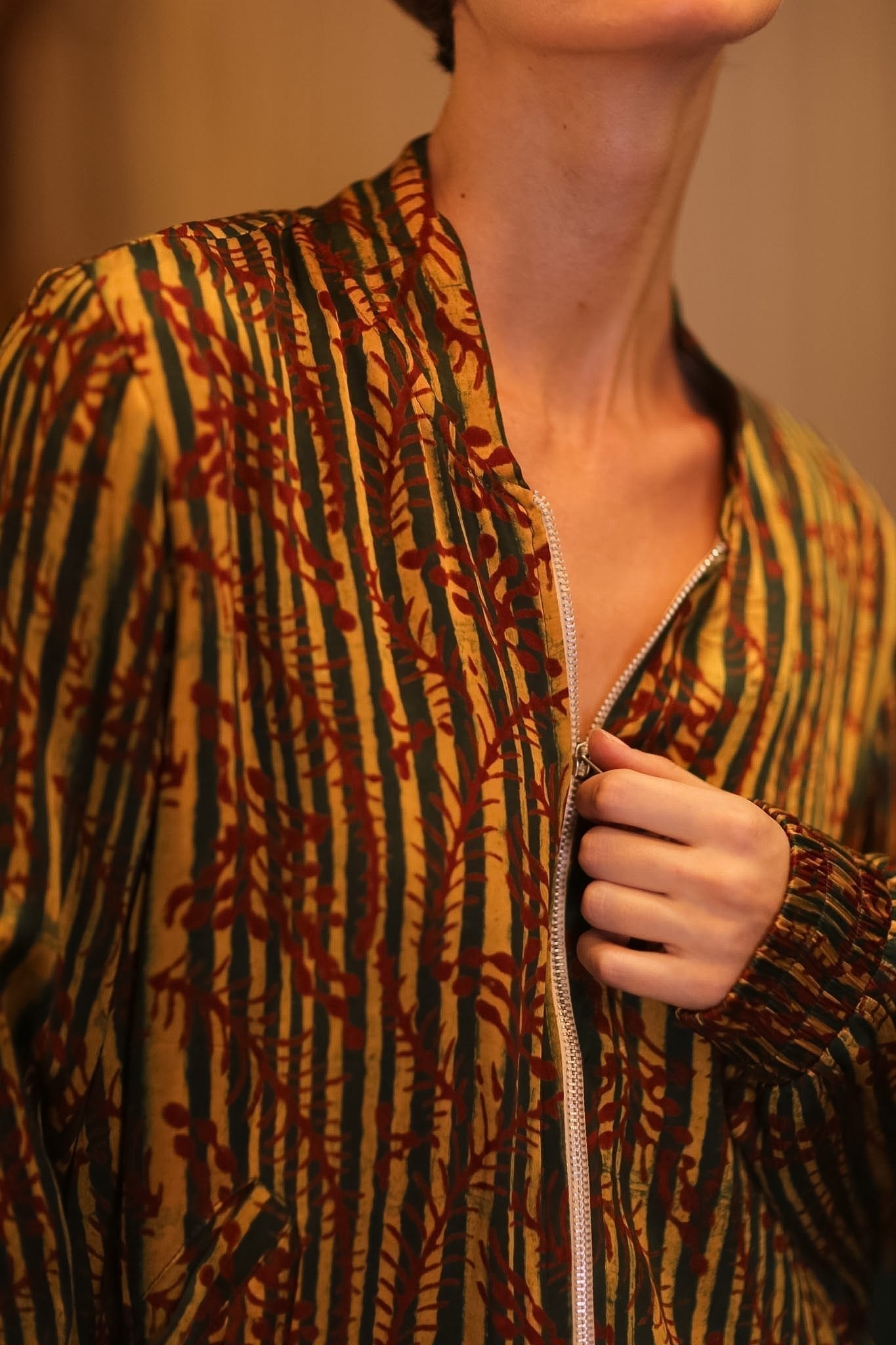 SILK BOMBER JACKET ANCHA BAMREST - MOMO STUDIO BERLIN - Berlin Concept Store - sustainable & ethical fashion
