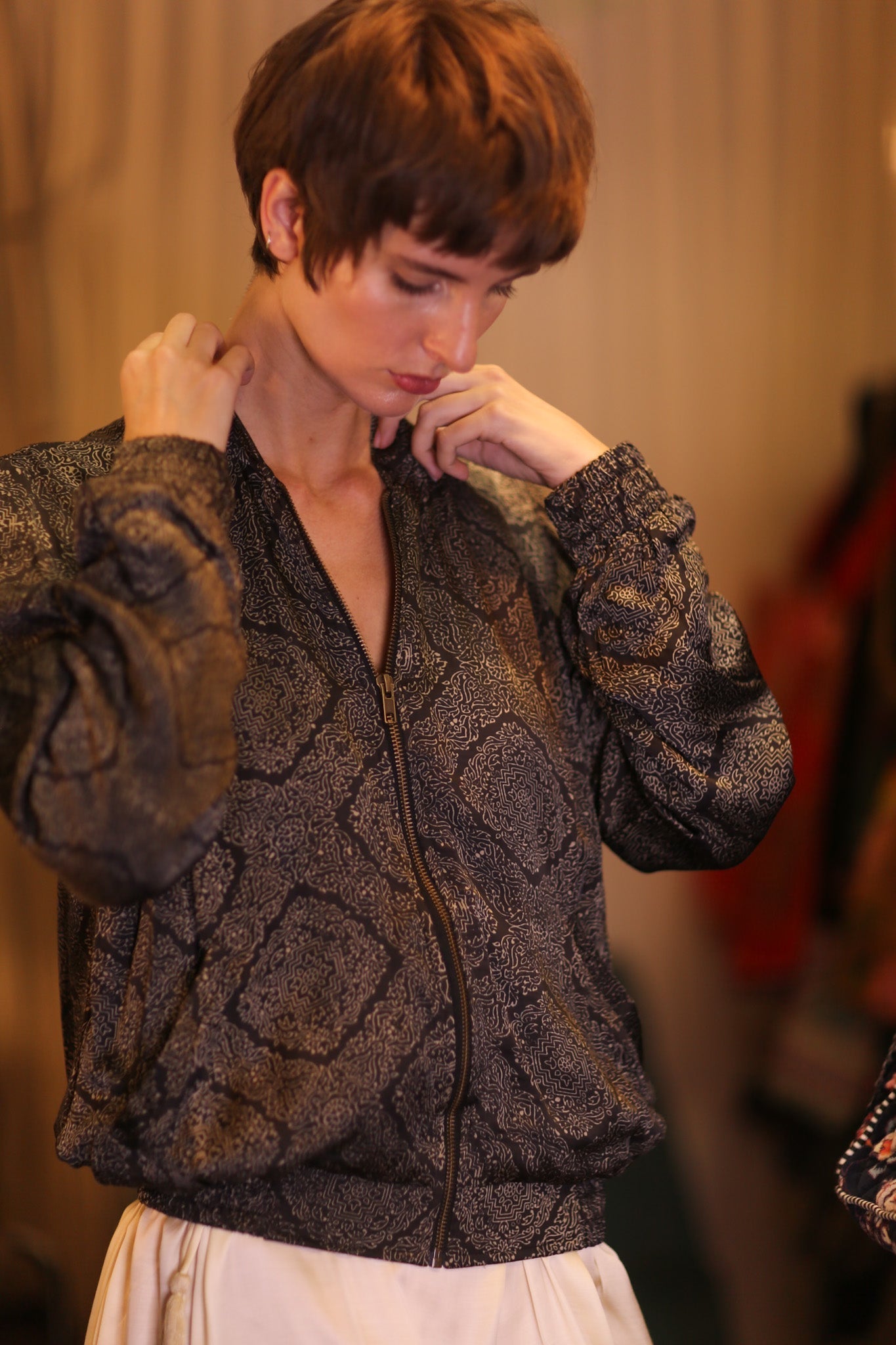 SILK BOMBER JACKET ANCHA KANON - MOMO STUDIO BERLIN - Berlin Concept Store - sustainable & ethical fashion