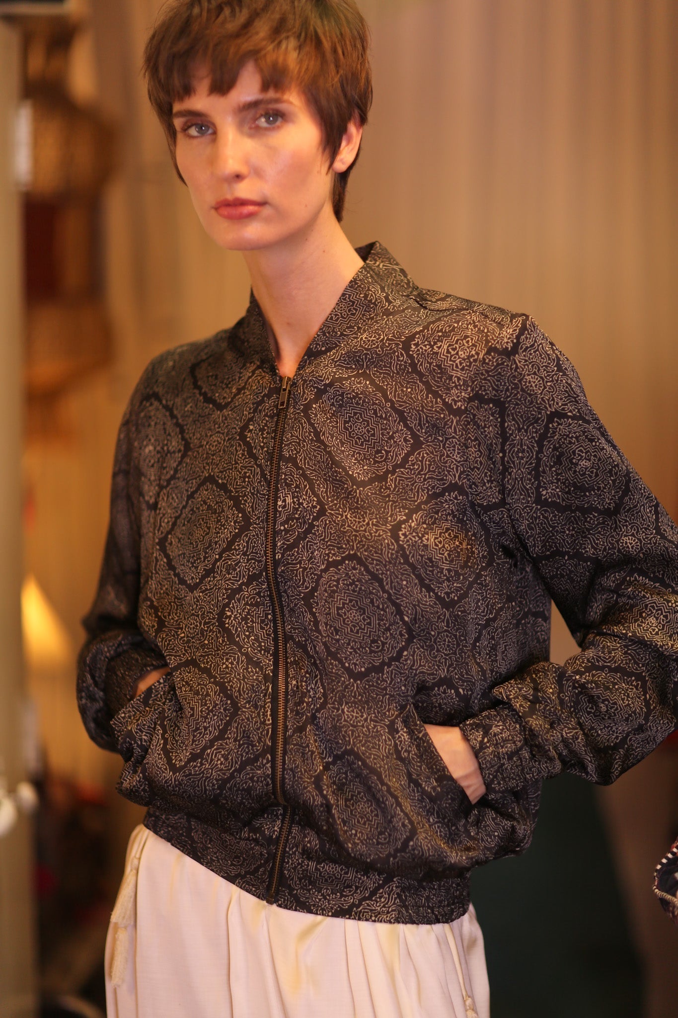 SILK BOMBER JACKET ANCHA KANON - MOMO STUDIO BERLIN - Berlin Concept Store - sustainable & ethical fashion
