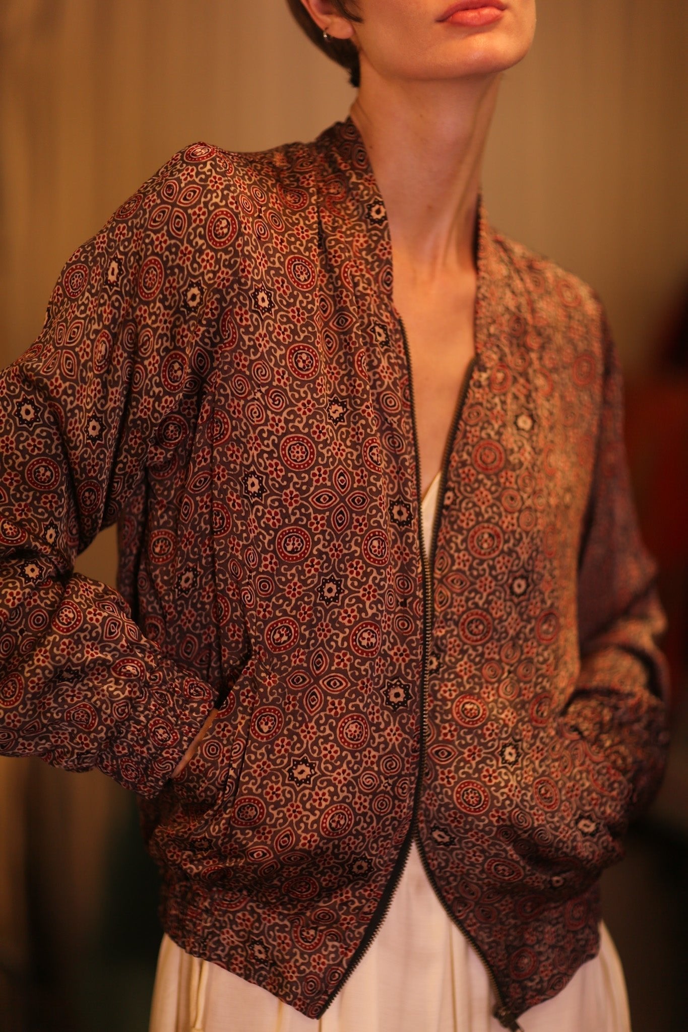 SILK BOMBER JACKET ANCHA KANON - MOMO STUDIO BERLIN - Berlin Concept Store - sustainable & ethical fashion