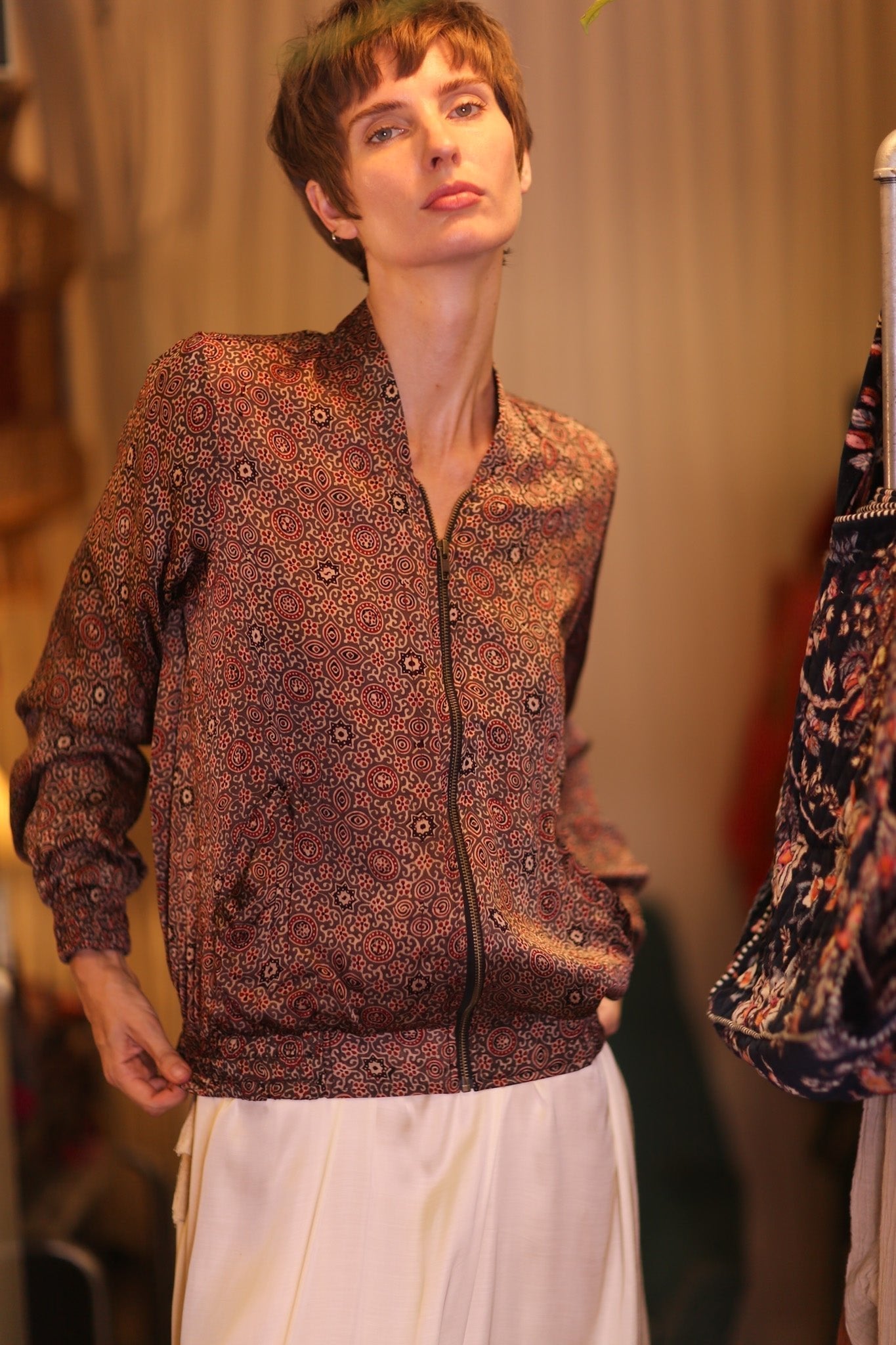 SILK BOMBER JACKET ANCHA KANON - MOMO STUDIO BERLIN - Berlin Concept Store - sustainable & ethical fashion
