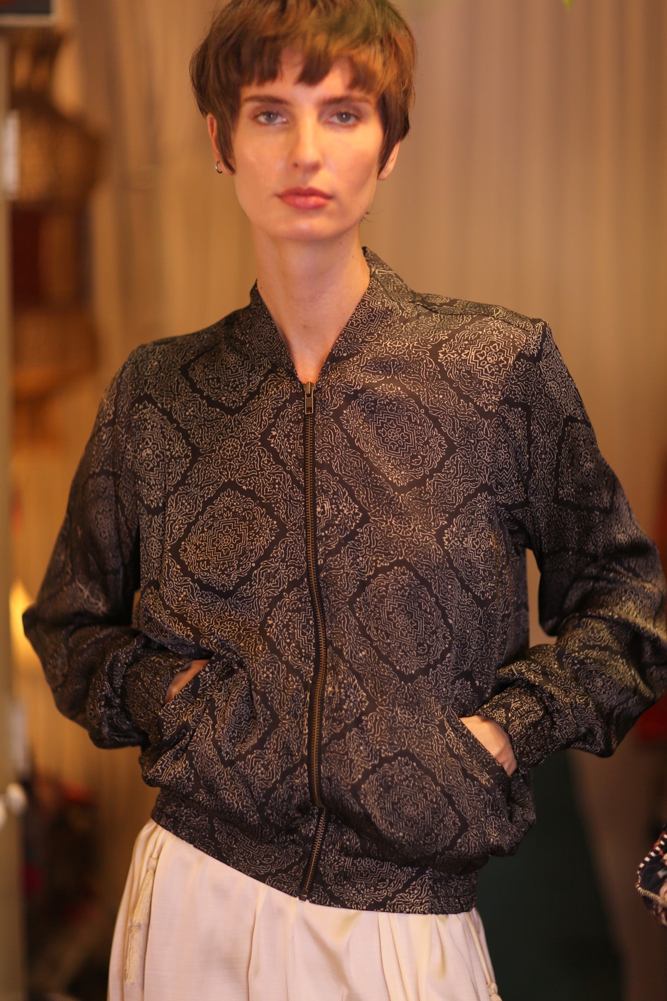 SILK BOMBER JACKET ANCHA KANON - MOMO STUDIO BERLIN - Berlin Concept Store - sustainable & ethical fashion