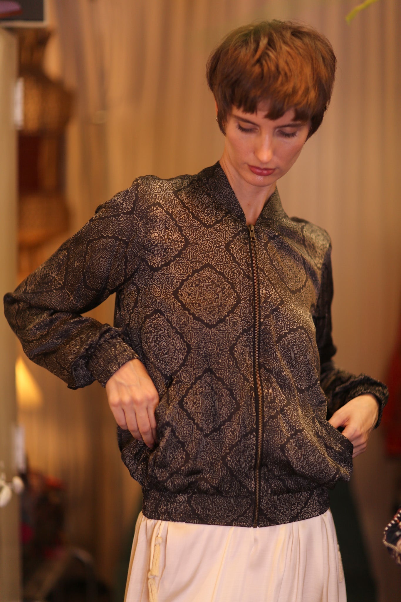 SILK BOMBER JACKET ANCHA KANON - MOMO STUDIO BERLIN - Berlin Concept Store - sustainable & ethical fashion