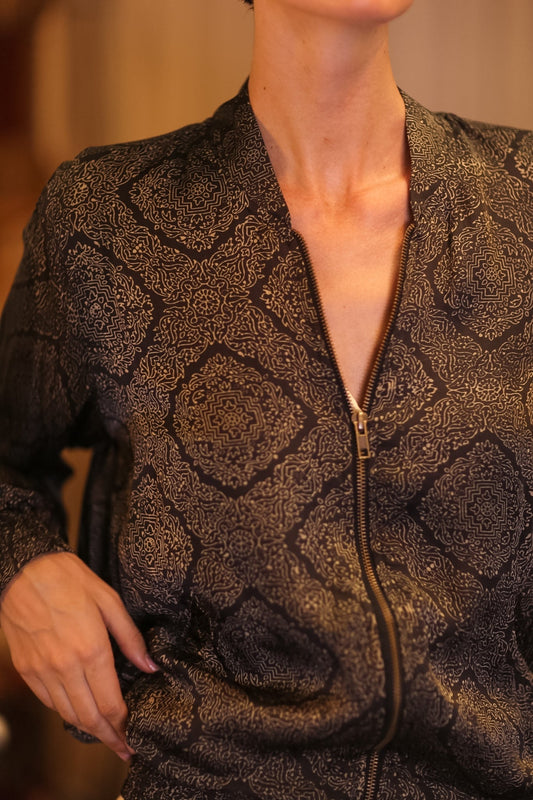 SILK BOMBER JACKET ANCHA KANON - MOMO STUDIO BERLIN - Berlin Concept Store - sustainable & ethical fashion