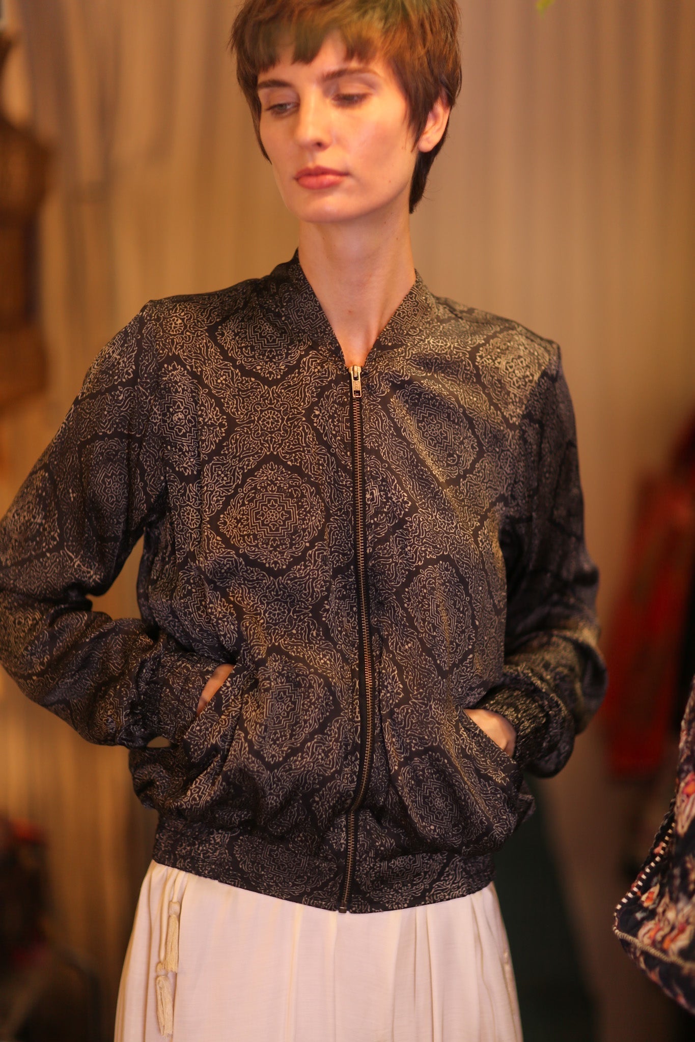 SILK BOMBER JACKET ANCHA KANON - MOMO STUDIO BERLIN - Berlin Concept Store - sustainable & ethical fashion