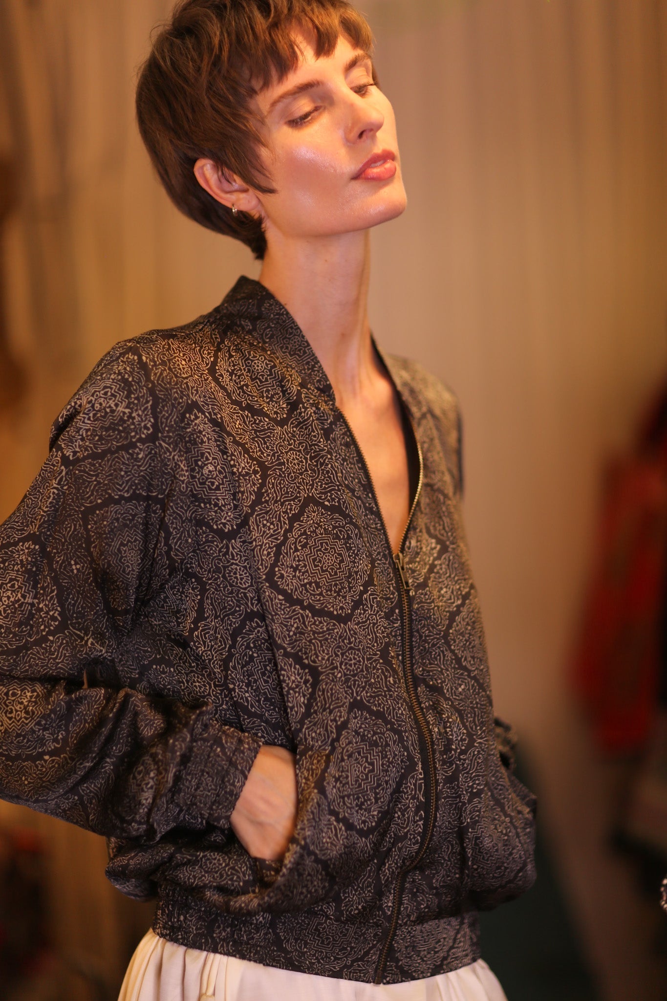 SILK BOMBER JACKET ANCHA KANON - MOMO STUDIO BERLIN - Berlin Concept Store - sustainable & ethical fashion