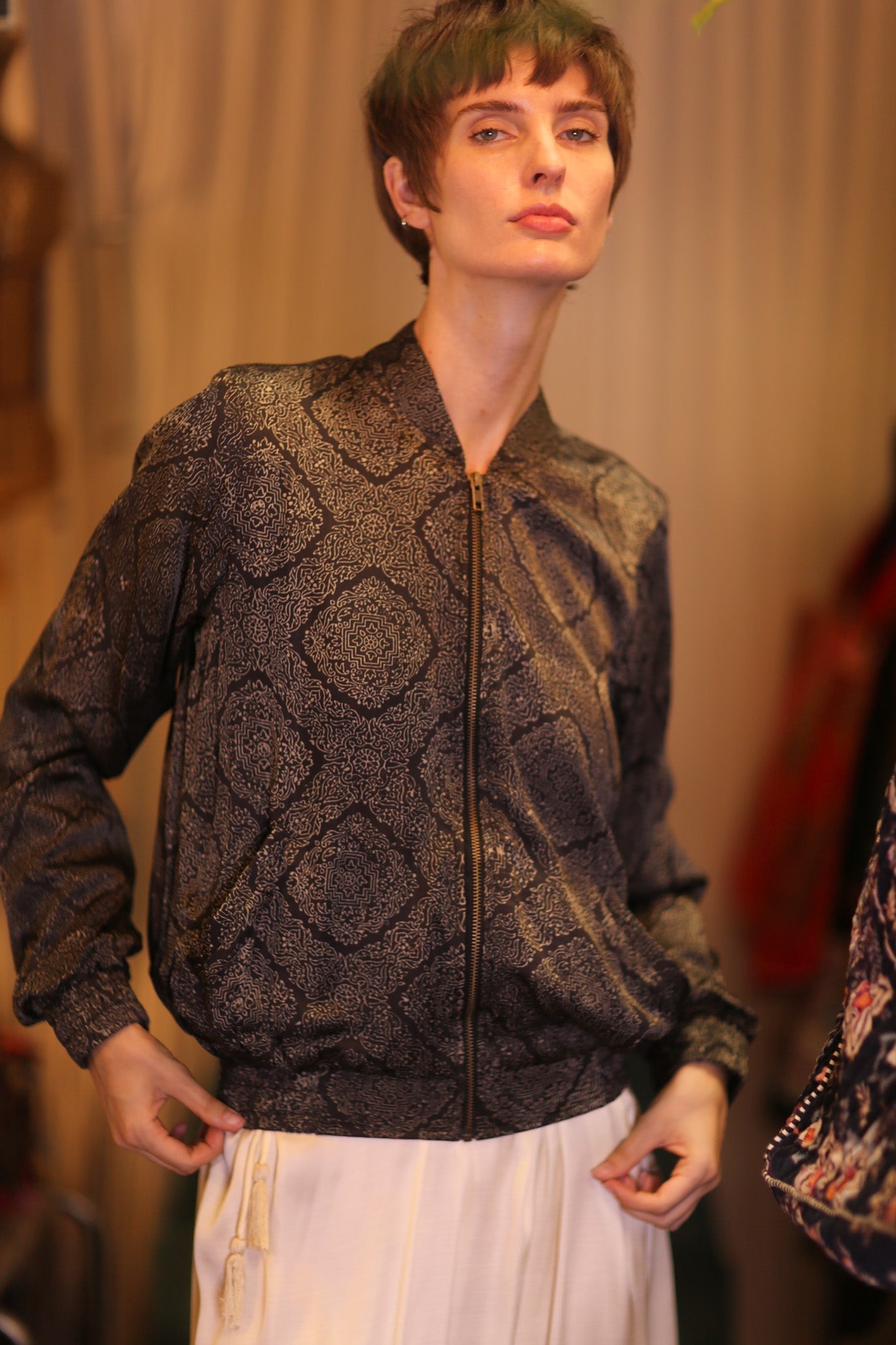 SILK BOMBER JACKET ANCHA KANON - MOMO STUDIO BERLIN - Berlin Concept Store - sustainable & ethical fashion