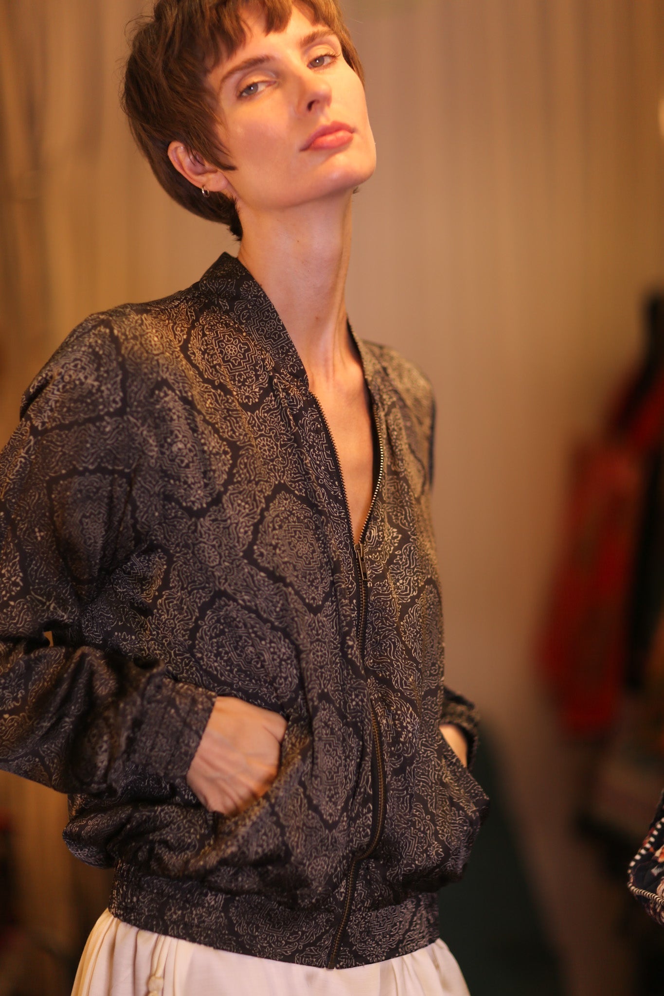 SILK BOMBER JACKET ANCHA KANON - MOMO STUDIO BERLIN - Berlin Concept Store - sustainable & ethical fashion