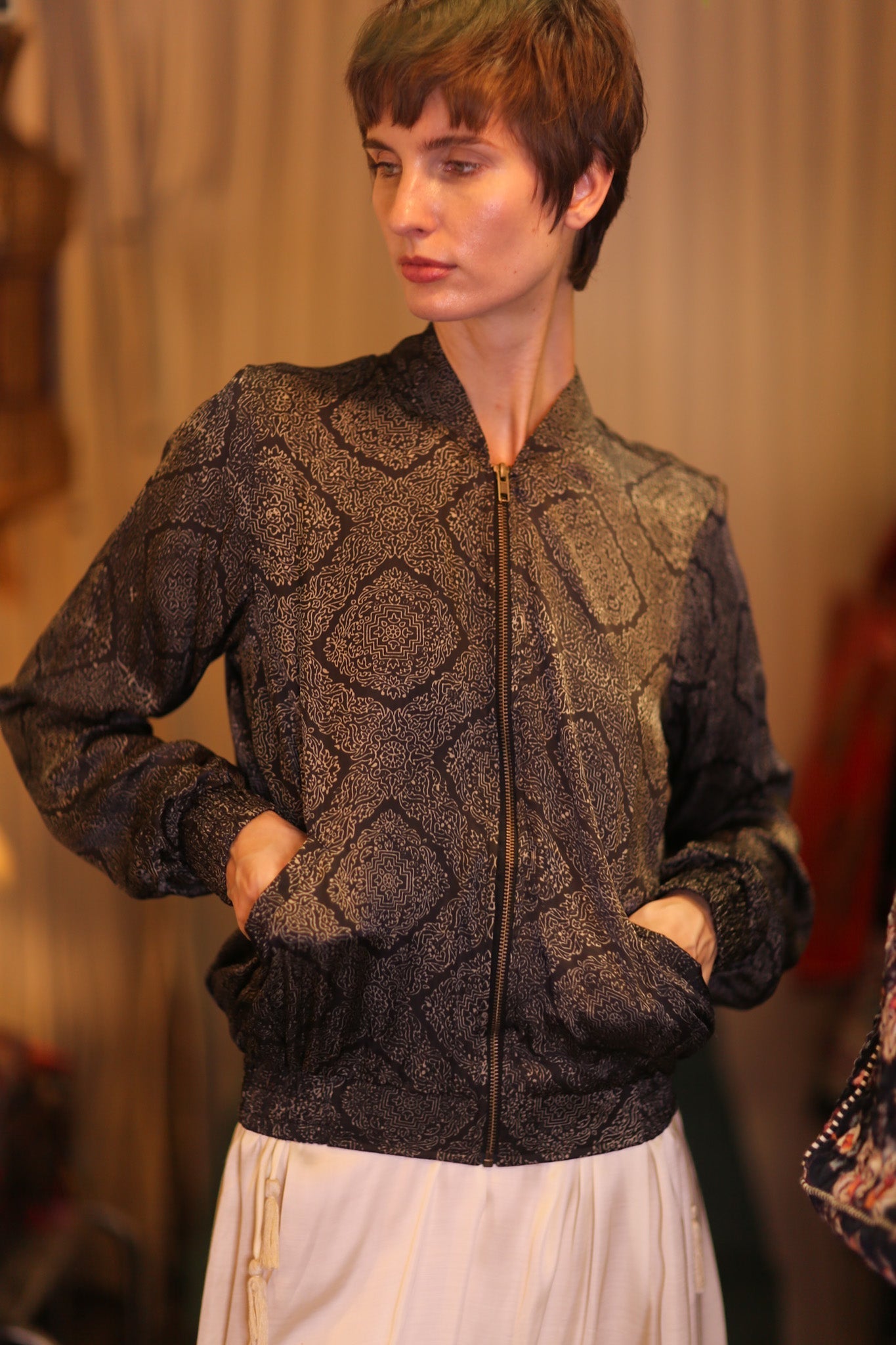 SILK BOMBER JACKET ANCHA KANON - MOMO STUDIO BERLIN - Berlin Concept Store - sustainable & ethical fashion