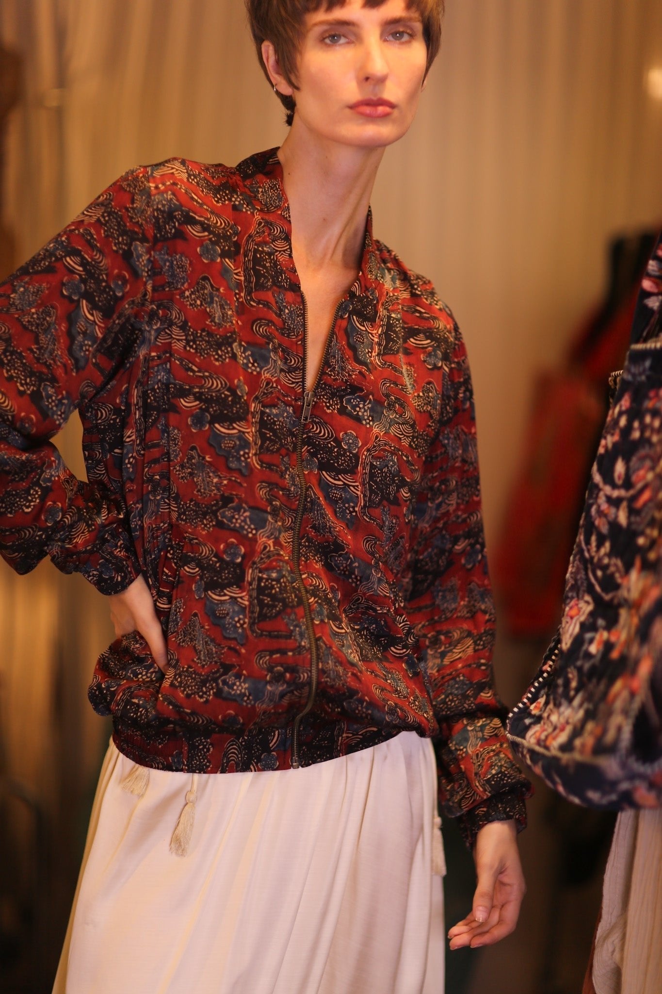 SILK BOMBER JACKET ANCHA RUTY - MOMO STUDIO BERLIN - Berlin Concept Store - sustainable & ethical fashion