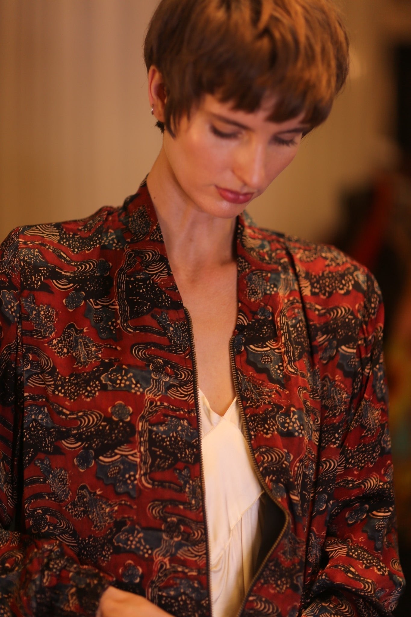 SILK BOMBER JACKET ANCHA RUTY - MOMO STUDIO BERLIN - Berlin Concept Store - sustainable & ethical fashion