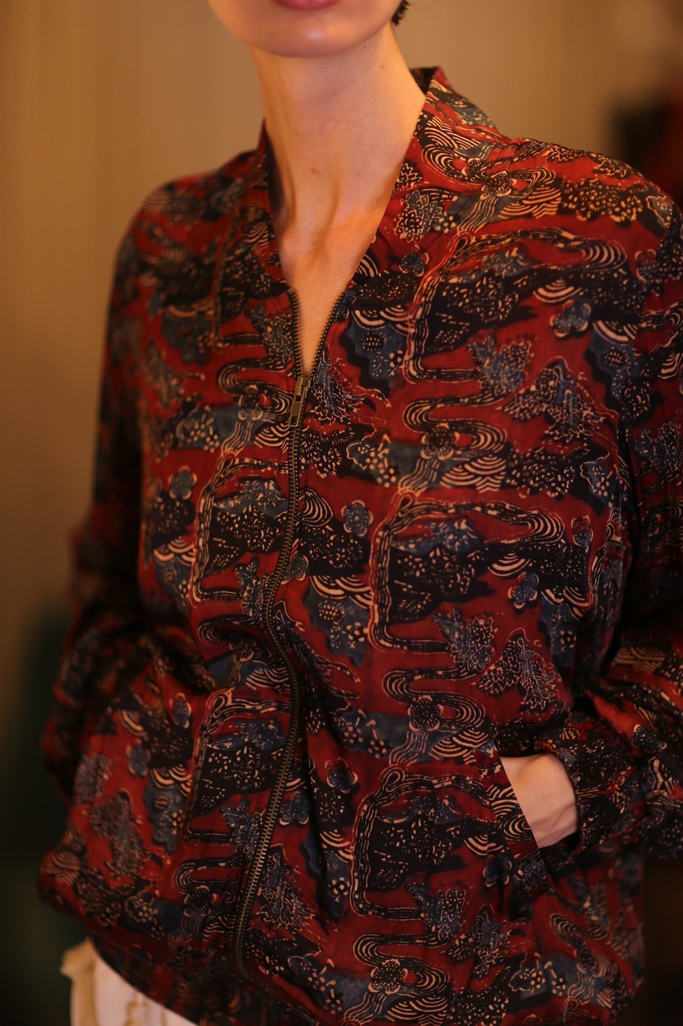 SILK BOMBER JACKET ANCHA RUTY - MOMO STUDIO BERLIN - Berlin Concept Store - sustainable & ethical fashion