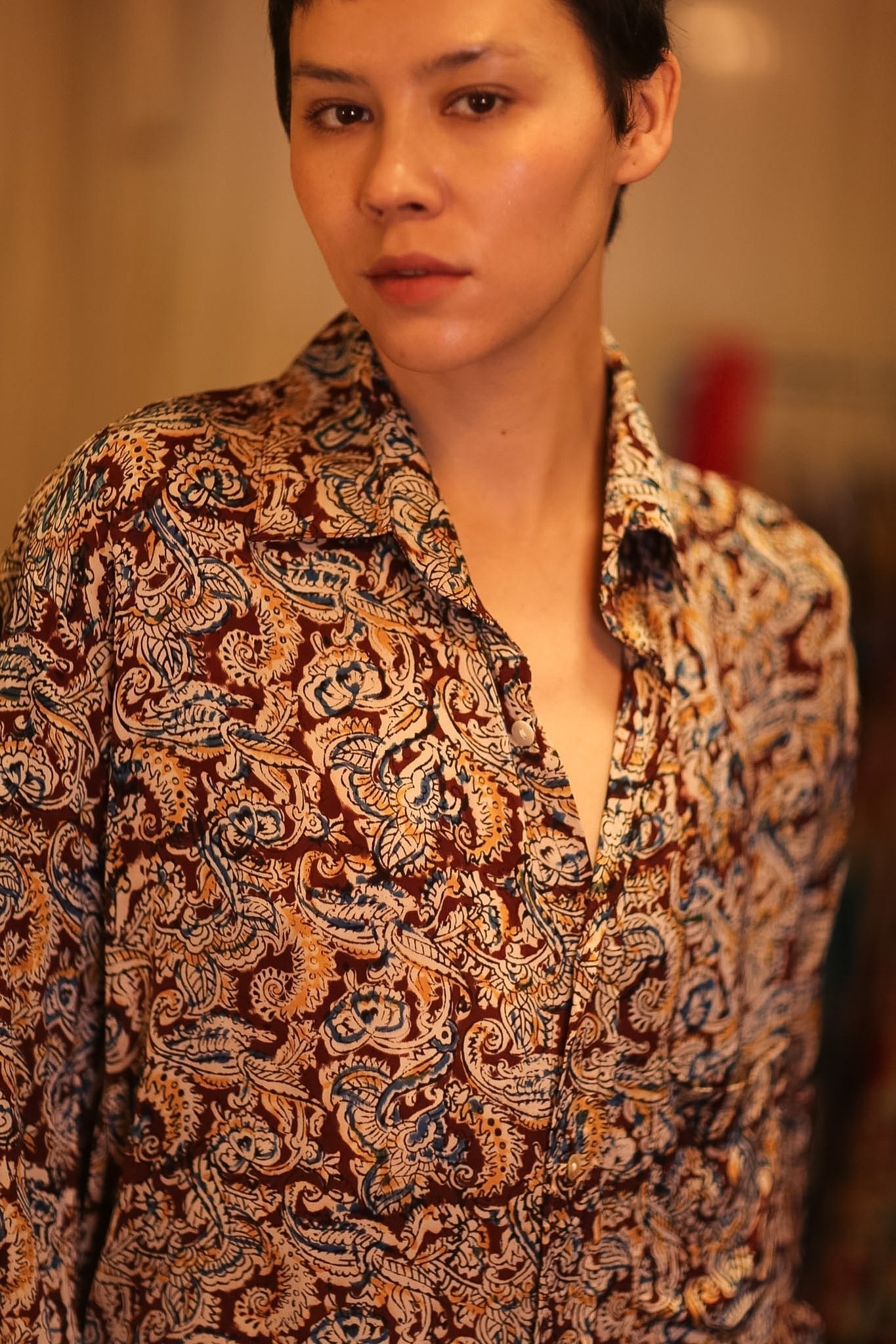 SILK BOYFRIEND BILLIE SHIRT PARTATE - MOMO STUDIO BERLIN - Berlin Concept Store - sustainable & ethical fashion