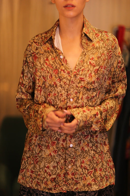 SILK BOYFRIEND SHIRT BILLIE AHAUNG - MOMO STUDIO BERLIN - Berlin Concept Store - sustainable & ethical fashion