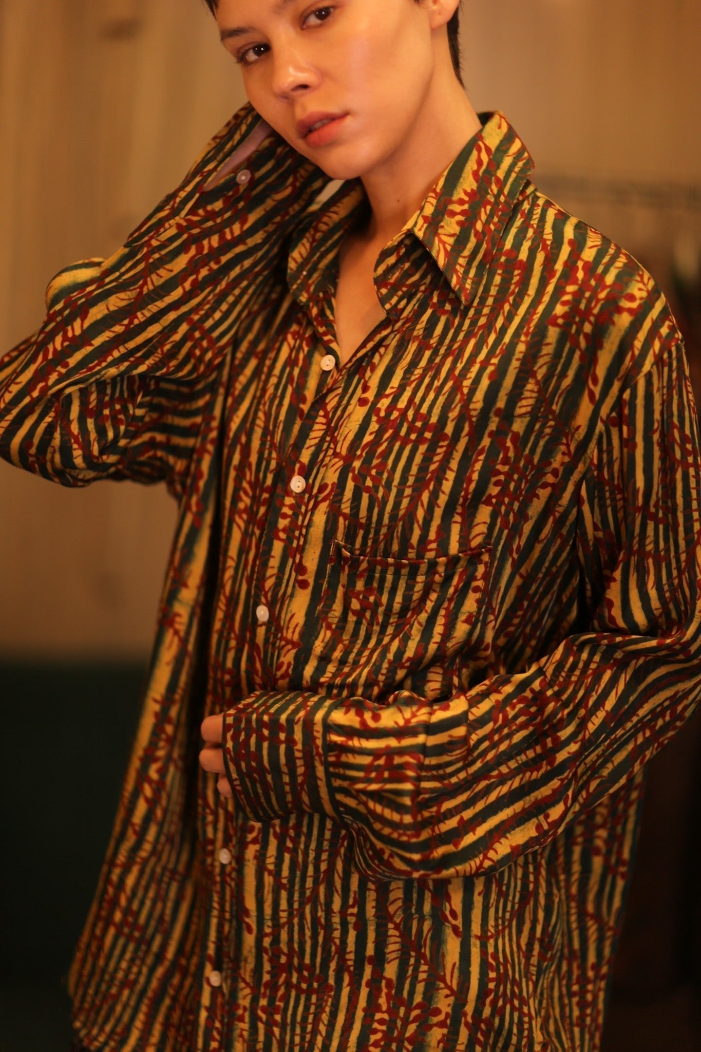 SILK BOYFRIEND SHIRT BILLIE BAMREST - MOMO STUDIO BERLIN - Berlin Concept Store - sustainable & ethical fashion