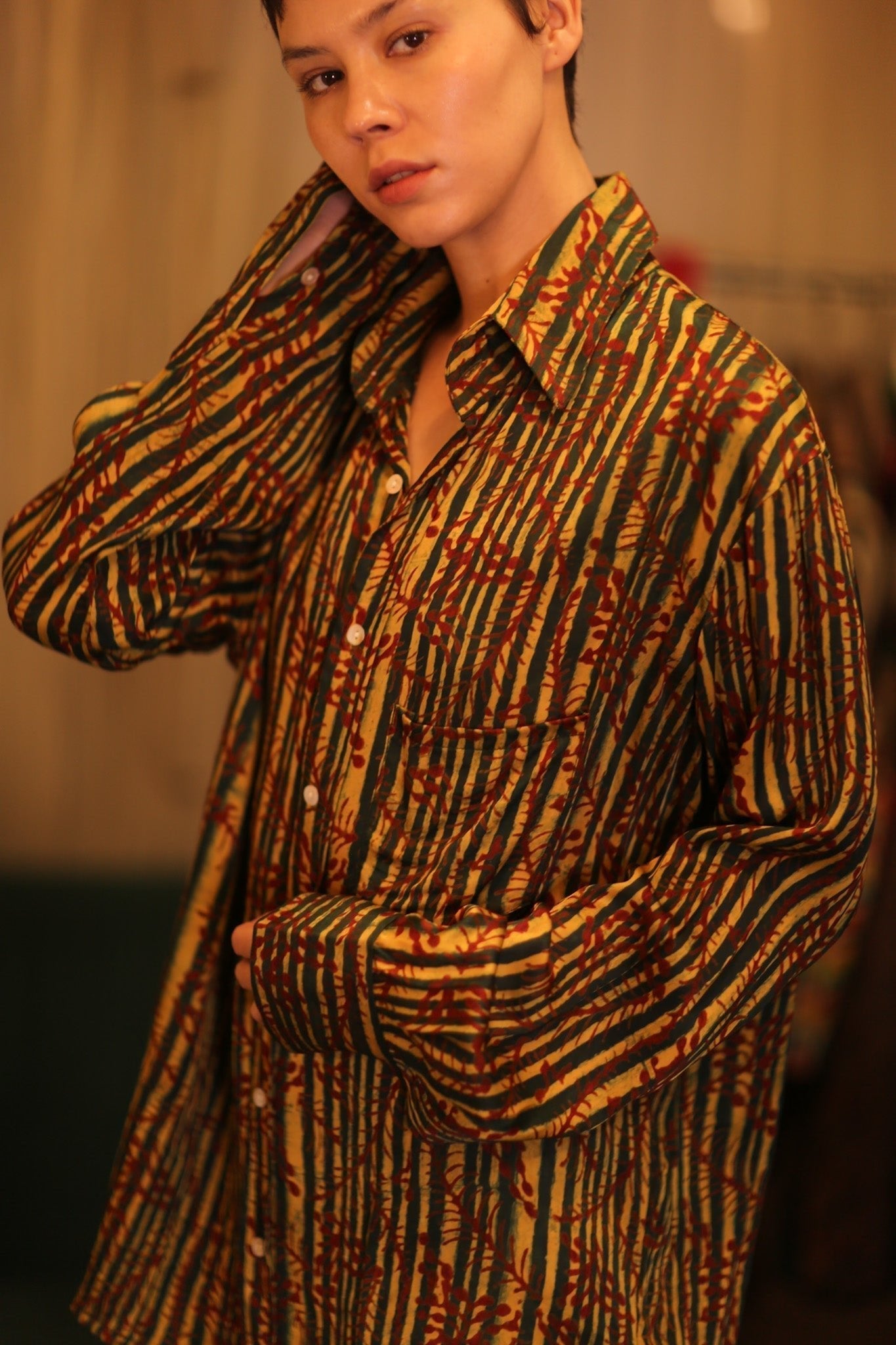 SILK BOYFRIEND SHIRT BILLIE BAMREST - MOMO STUDIO BERLIN - Berlin Concept Store - sustainable & ethical fashion