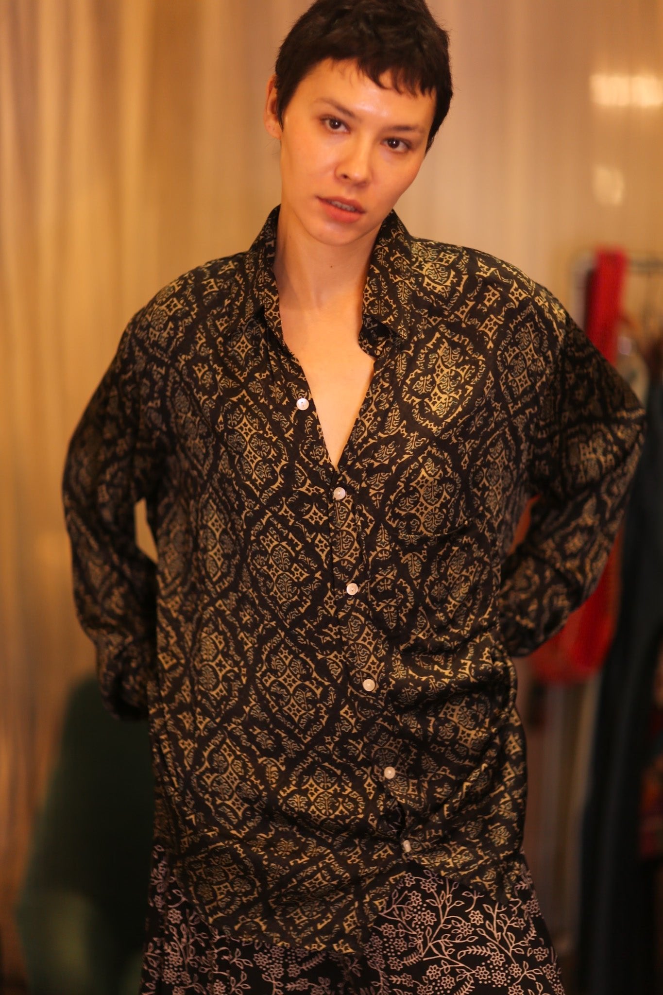 SILK BOYFRIEND SHIRT BILLIE KANA - MOMO STUDIO BERLIN - Berlin Concept Store - sustainable & ethical fashion
