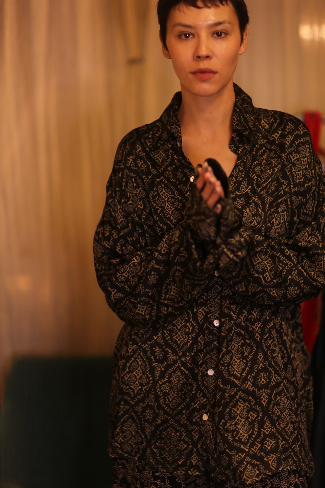 SILK BOYFRIEND SHIRT BILLIE KANA - MOMO STUDIO BERLIN - Berlin Concept Store - sustainable & ethical fashion