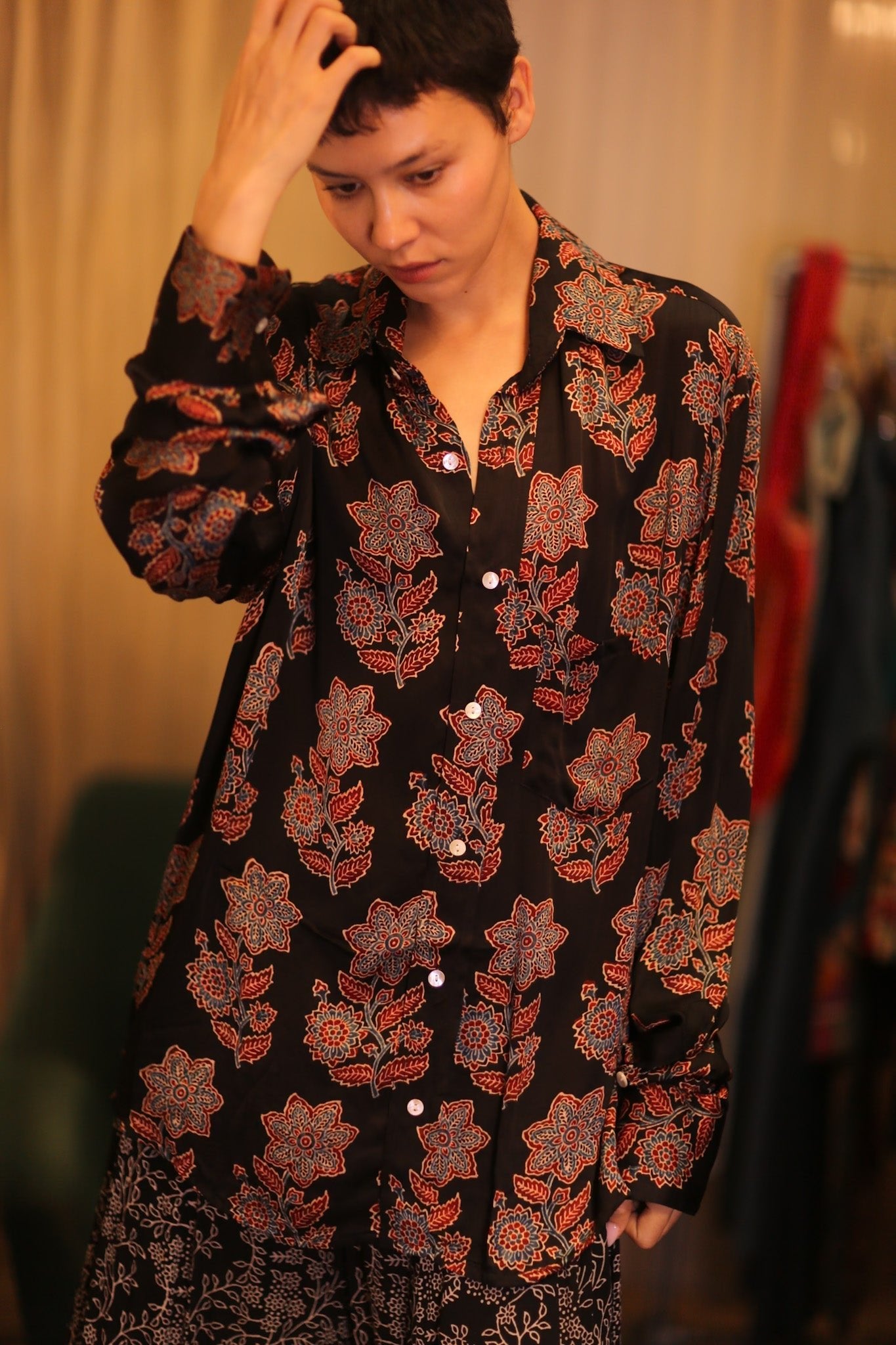 SILK BOYFRIEND SHIRT BILLIE LATPAN - MOMO STUDIO BERLIN - Berlin Concept Store - sustainable & ethical fashion