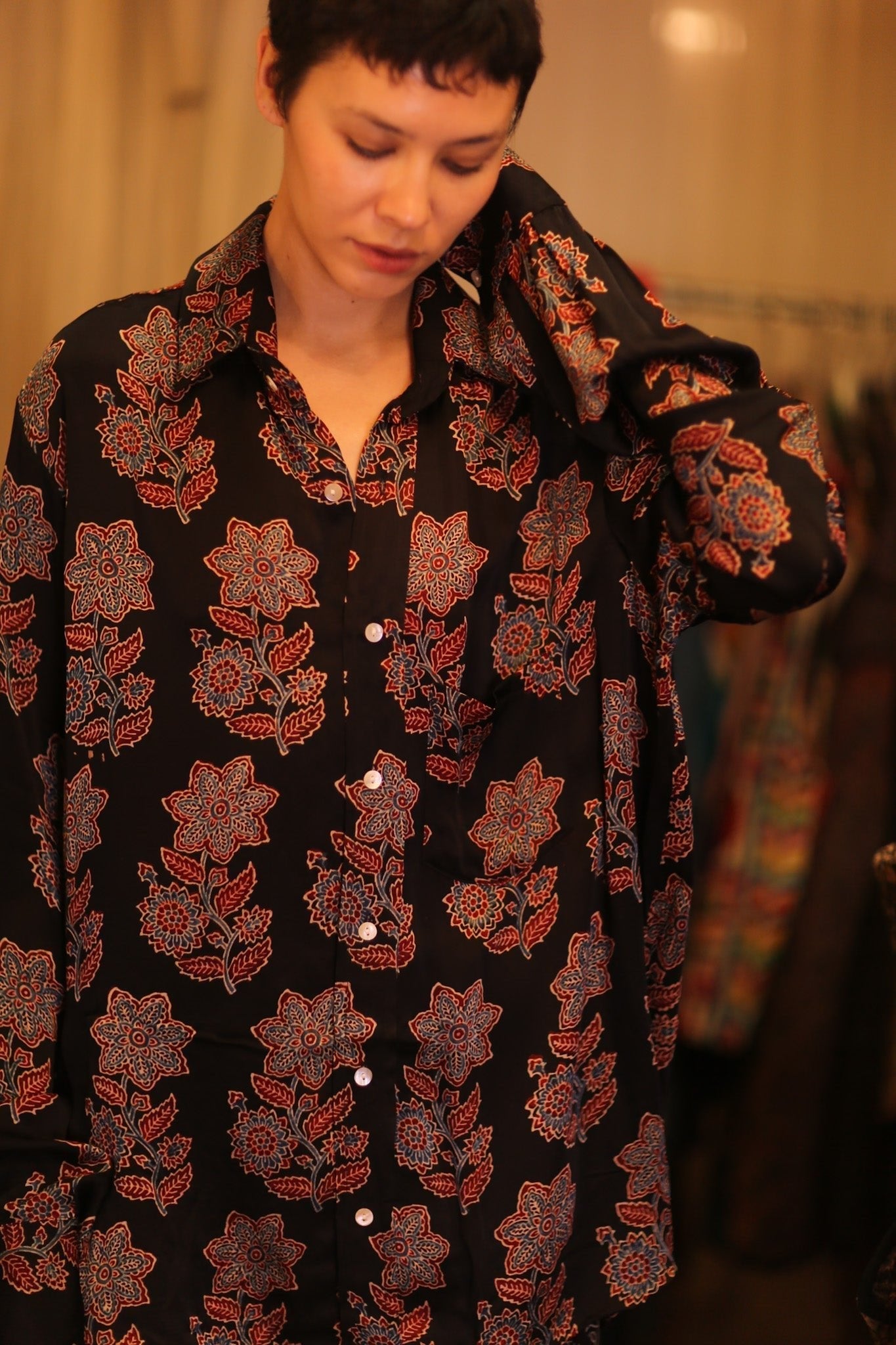 SILK BOYFRIEND SHIRT BILLIE LATPAN - MOMO STUDIO BERLIN - Berlin Concept Store - sustainable & ethical fashion