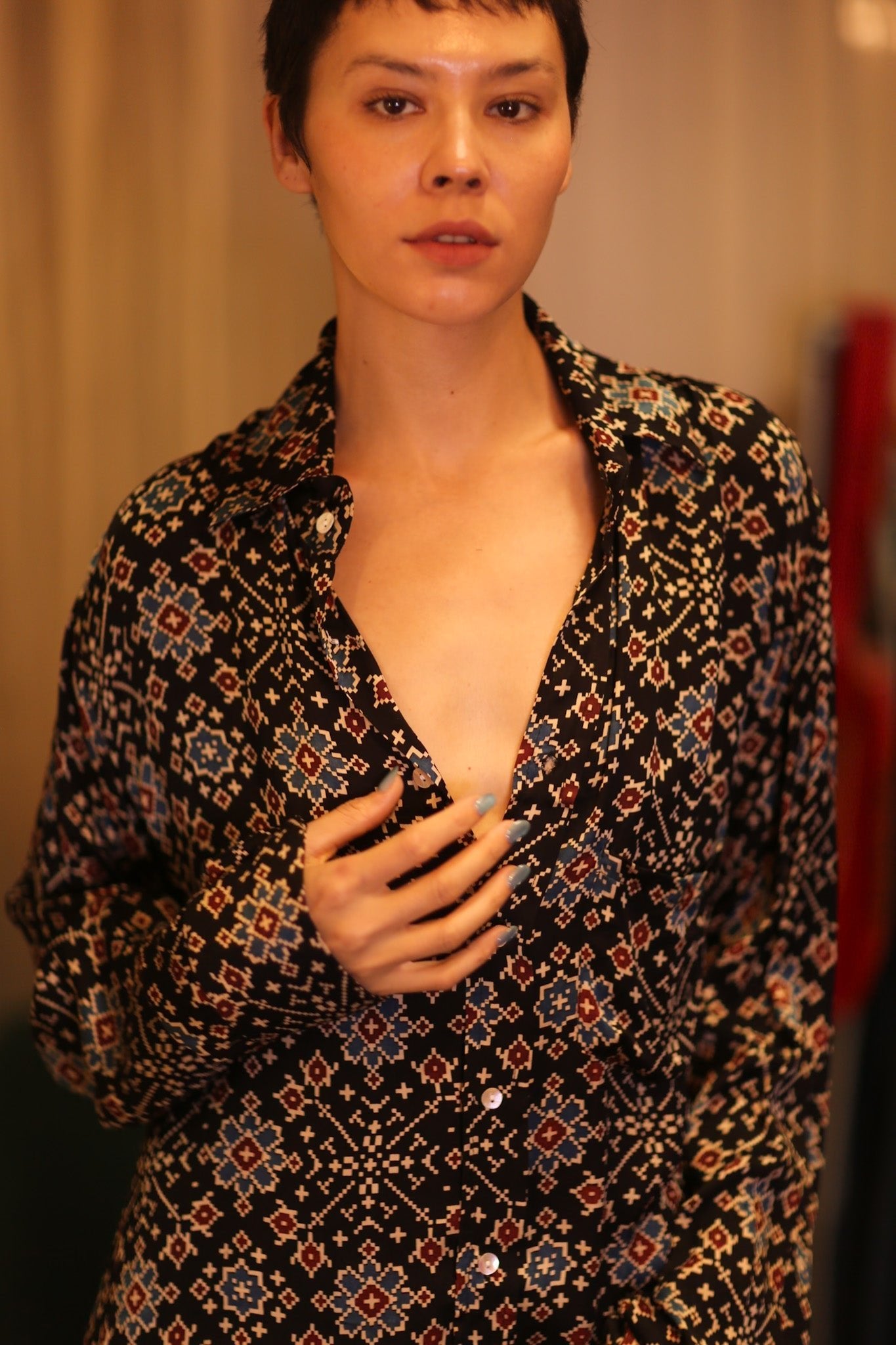 SILK BOYFRIEND SHIRT BILLIE MOKOK - MOMO STUDIO BERLIN - Berlin Concept Store - sustainable & ethical fashion