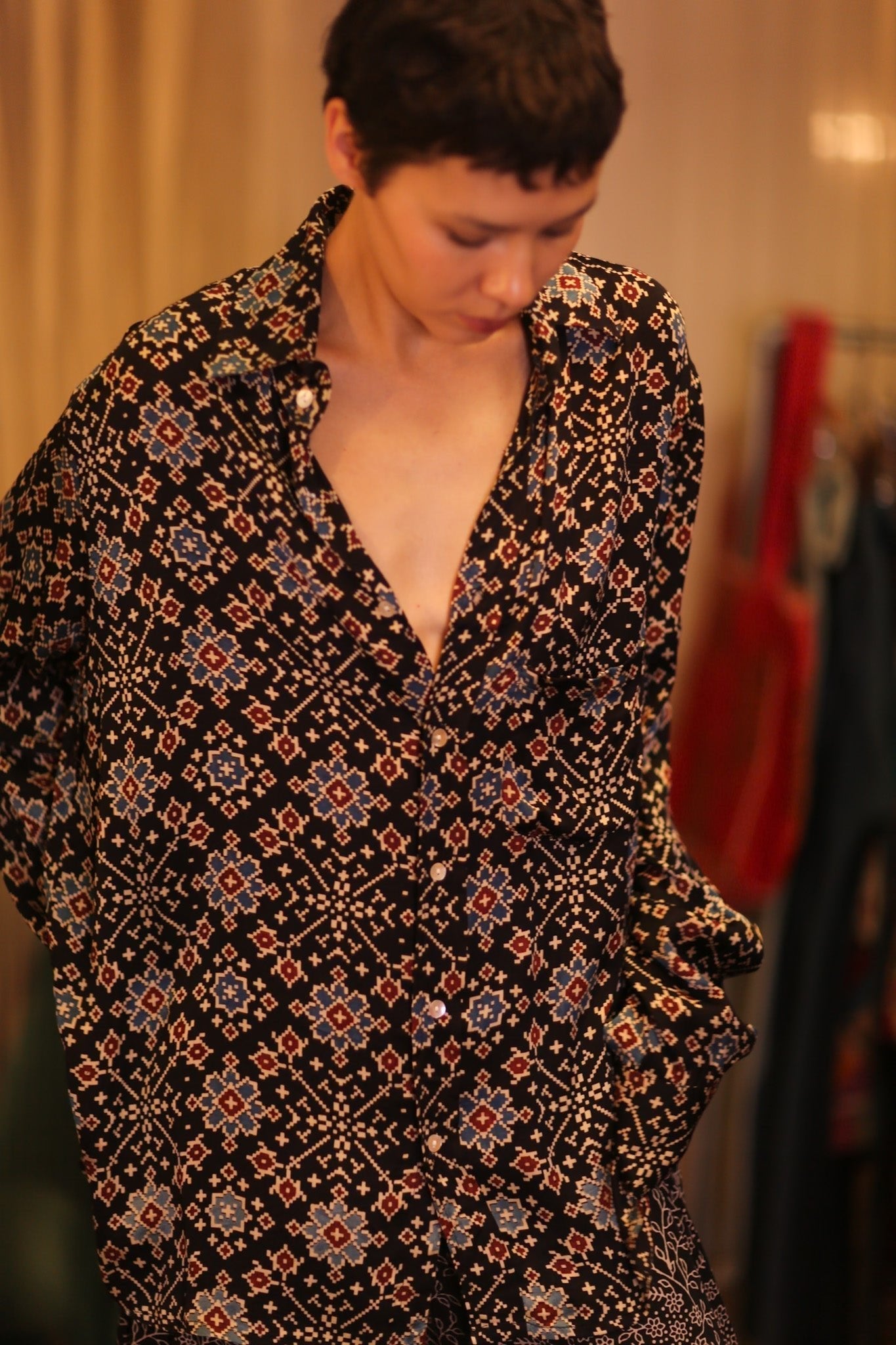 SILK BOYFRIEND SHIRT BILLIE MOKOK - MOMO STUDIO BERLIN - Berlin Concept Store - sustainable & ethical fashion