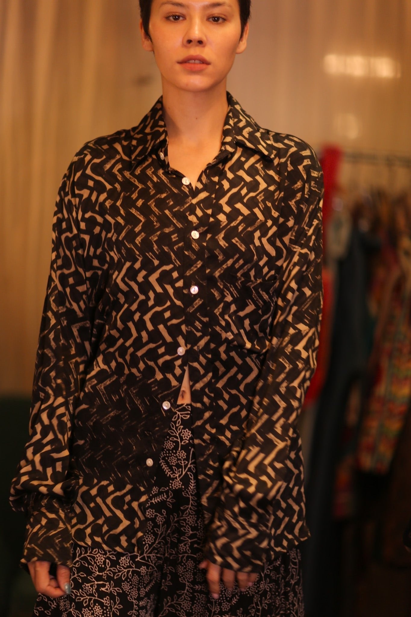 SILK BOYFRIEND SHIRT BILLIE NET - MOMO STUDIO BERLIN - Berlin Concept Store - sustainable & ethical fashion