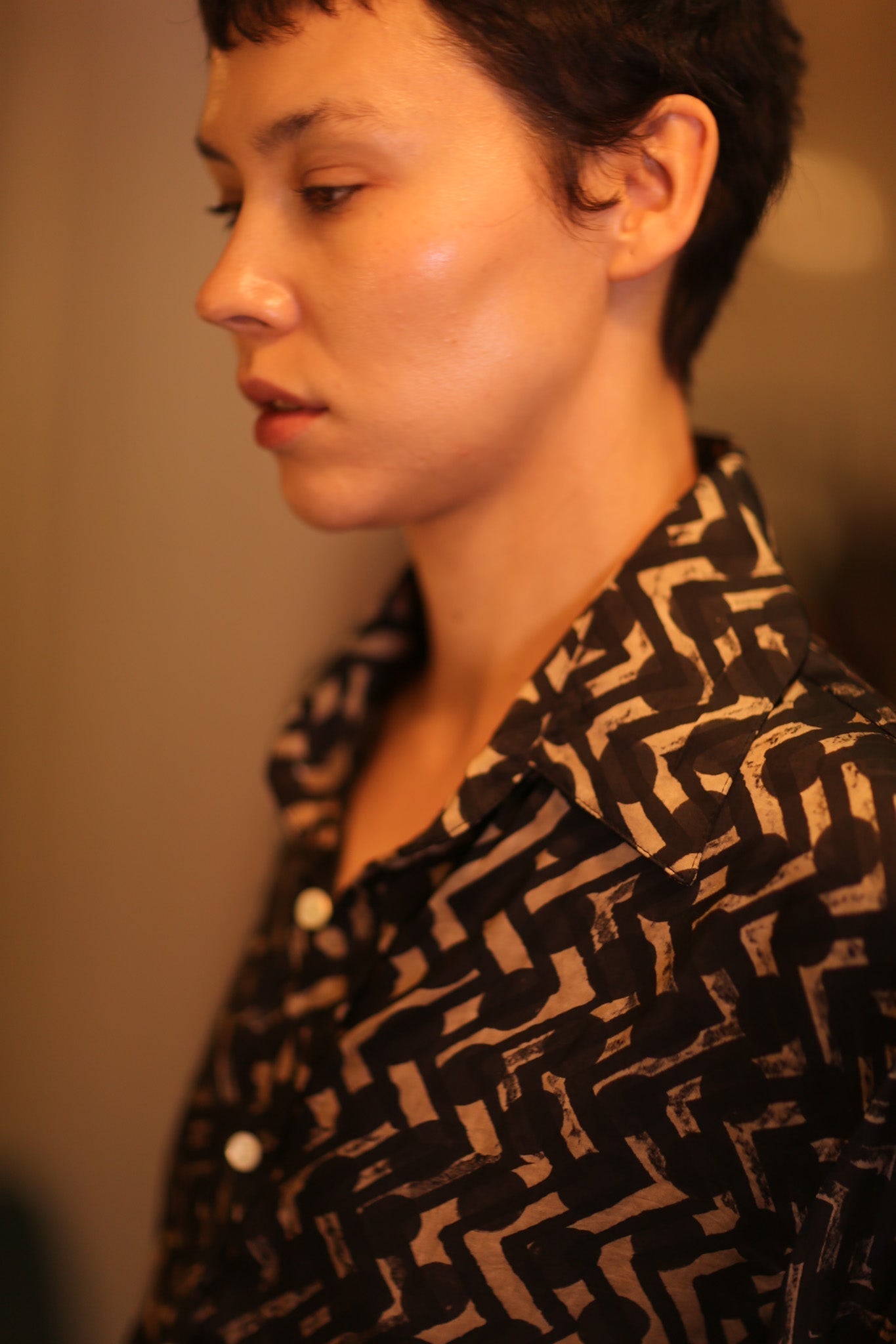 SILK BOYFRIEND SHIRT BILLIE NET - MOMO STUDIO BERLIN - Berlin Concept Store - sustainable & ethical fashion