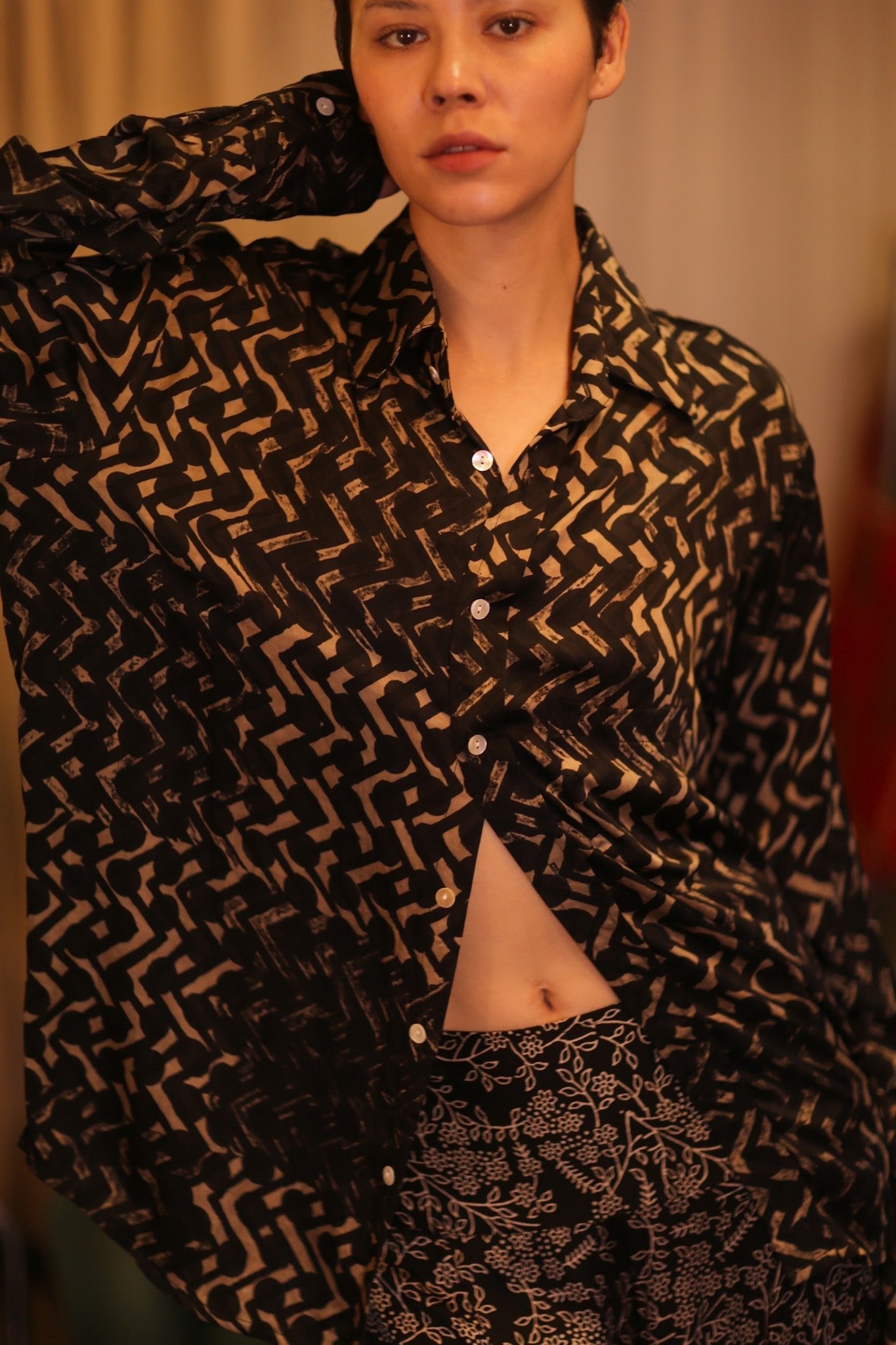 SILK BOYFRIEND SHIRT BILLIE NET - MOMO STUDIO BERLIN - Berlin Concept Store - sustainable & ethical fashion