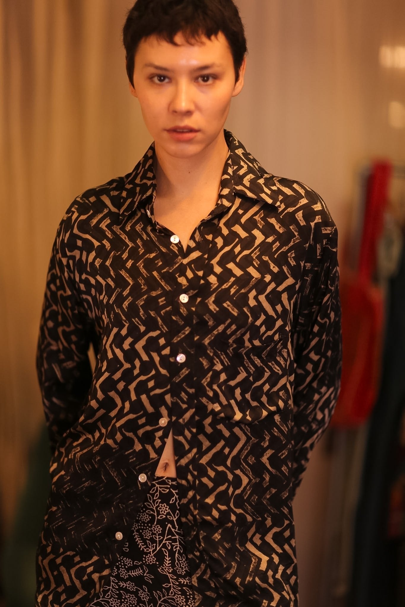 SILK BOYFRIEND SHIRT BILLIE NET - MOMO STUDIO BERLIN - Berlin Concept Store - sustainable & ethical fashion