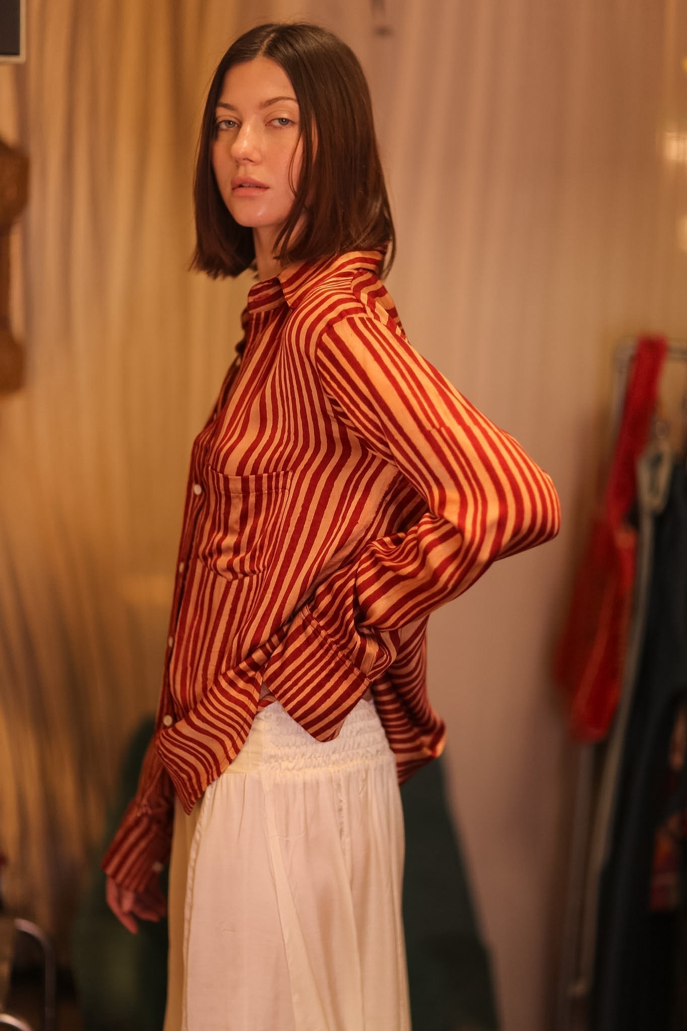 SILK BOYFRIEND SHIRT BILLIE NISIN - MOMO STUDIO BERLIN - Berlin Concept Store - sustainable & ethical fashion