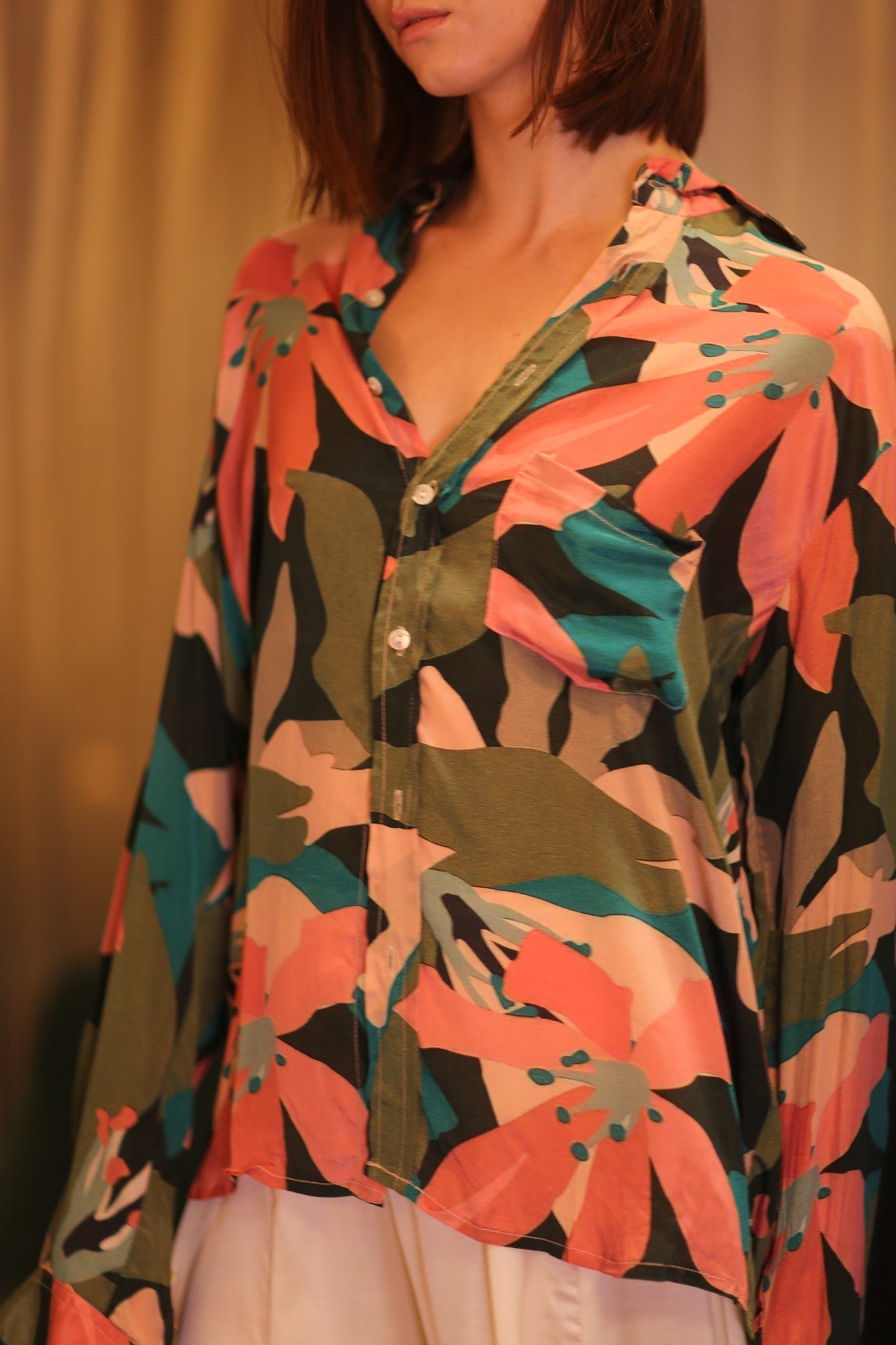 SILK BOYFRIEND SHIRT BILLIE NWAY - MOMO STUDIO BERLIN - Berlin Concept Store - sustainable & ethical fashion