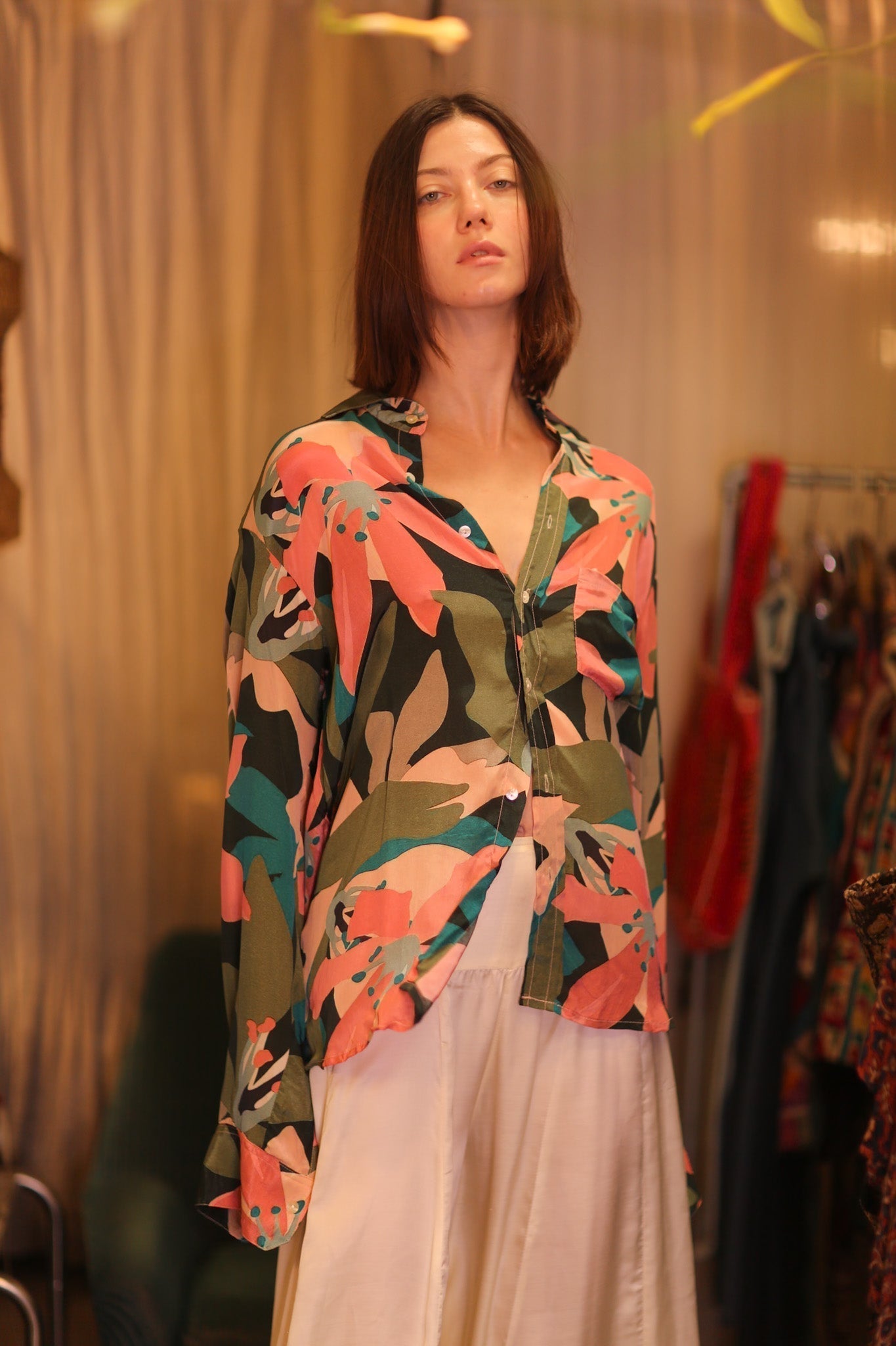 SILK BOYFRIEND SHIRT BILLIE NWAY - MOMO STUDIO BERLIN - Berlin Concept Store - sustainable & ethical fashion