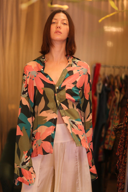 SILK BOYFRIEND SHIRT BILLIE NWAY - MOMO STUDIO BERLIN - Berlin Concept Store - sustainable & ethical fashion