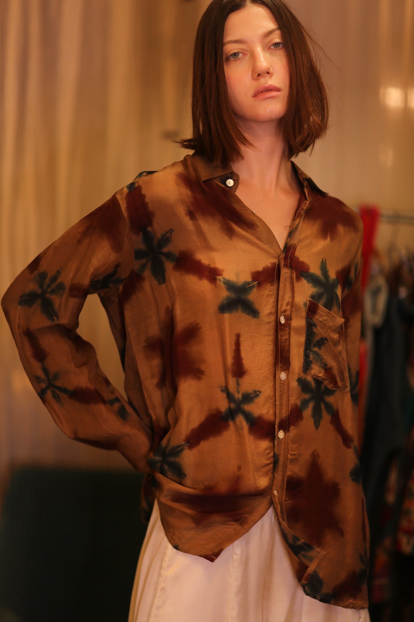 SILK BOYFRIEND SHIRT BILLIE NWEOO - MOMO STUDIO BERLIN - Berlin Concept Store - sustainable & ethical fashion