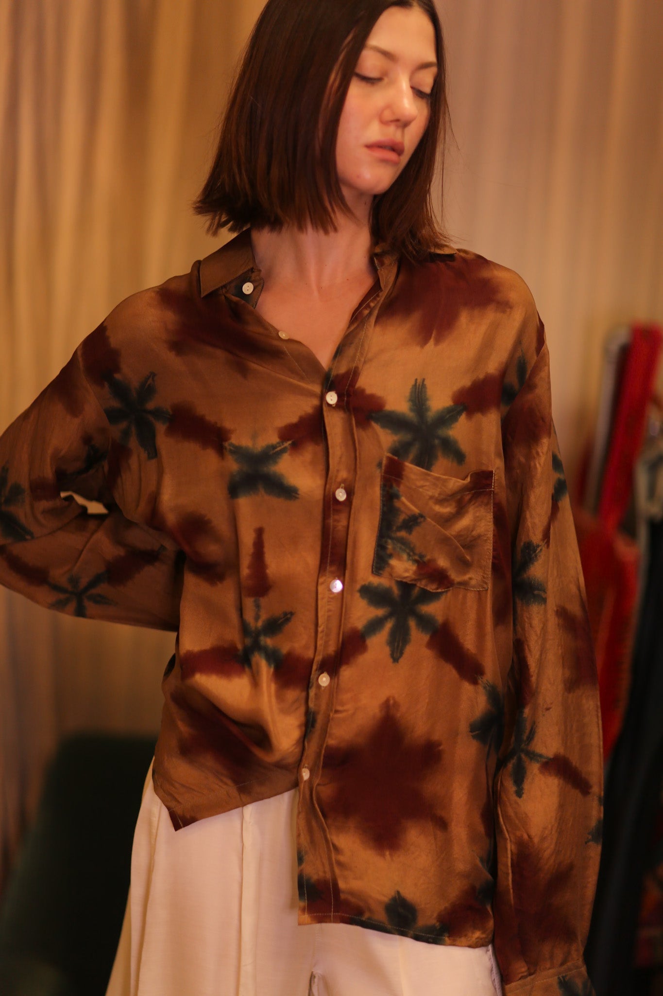 SILK BOYFRIEND SHIRT BILLIE NWEOO - MOMO STUDIO BERLIN - Berlin Concept Store - sustainable & ethical fashion