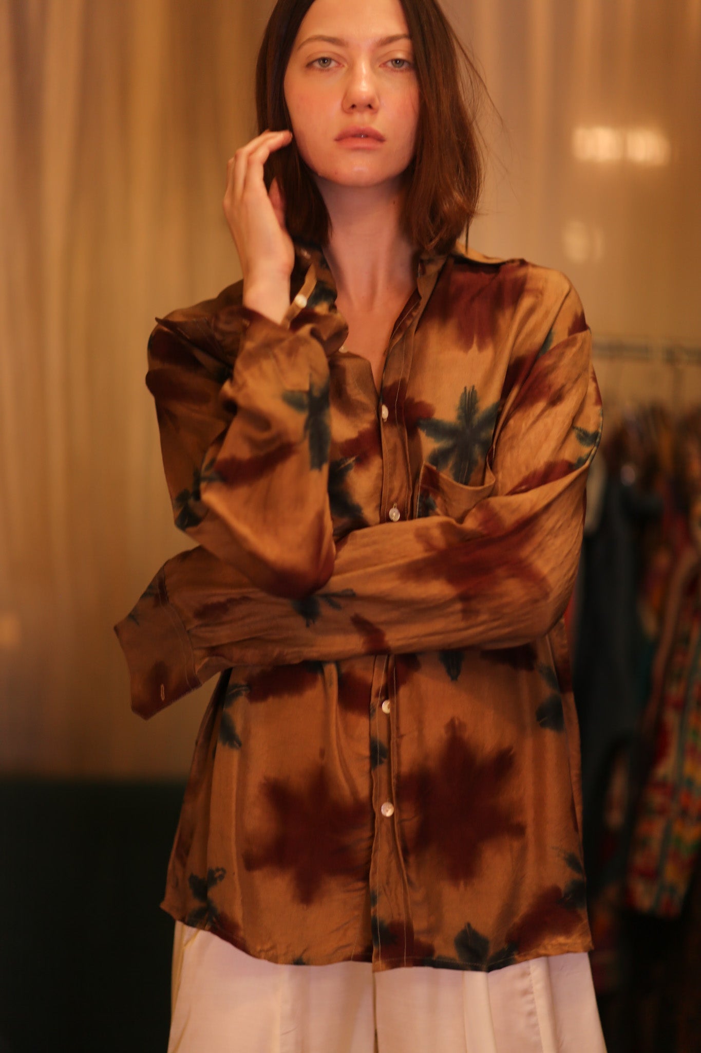 SILK BOYFRIEND SHIRT BILLIE NWEOO - MOMO STUDIO BERLIN - Berlin Concept Store - sustainable & ethical fashion