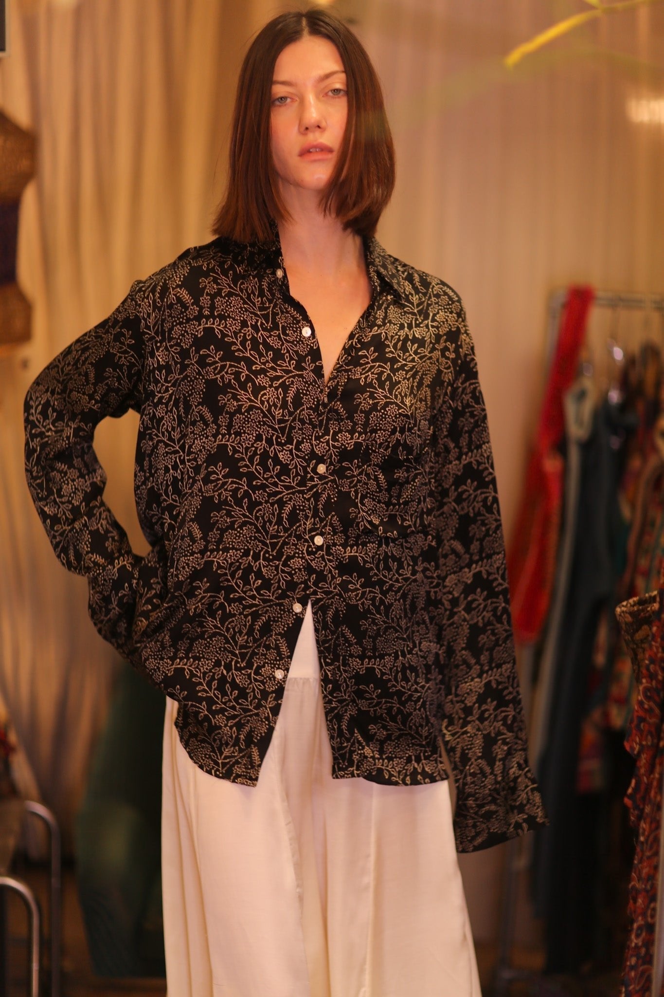 SILK BOYFRIEND SHIRT BILLIE PANKHET - MOMO STUDIO BERLIN - Berlin Concept Store - sustainable & ethical fashion