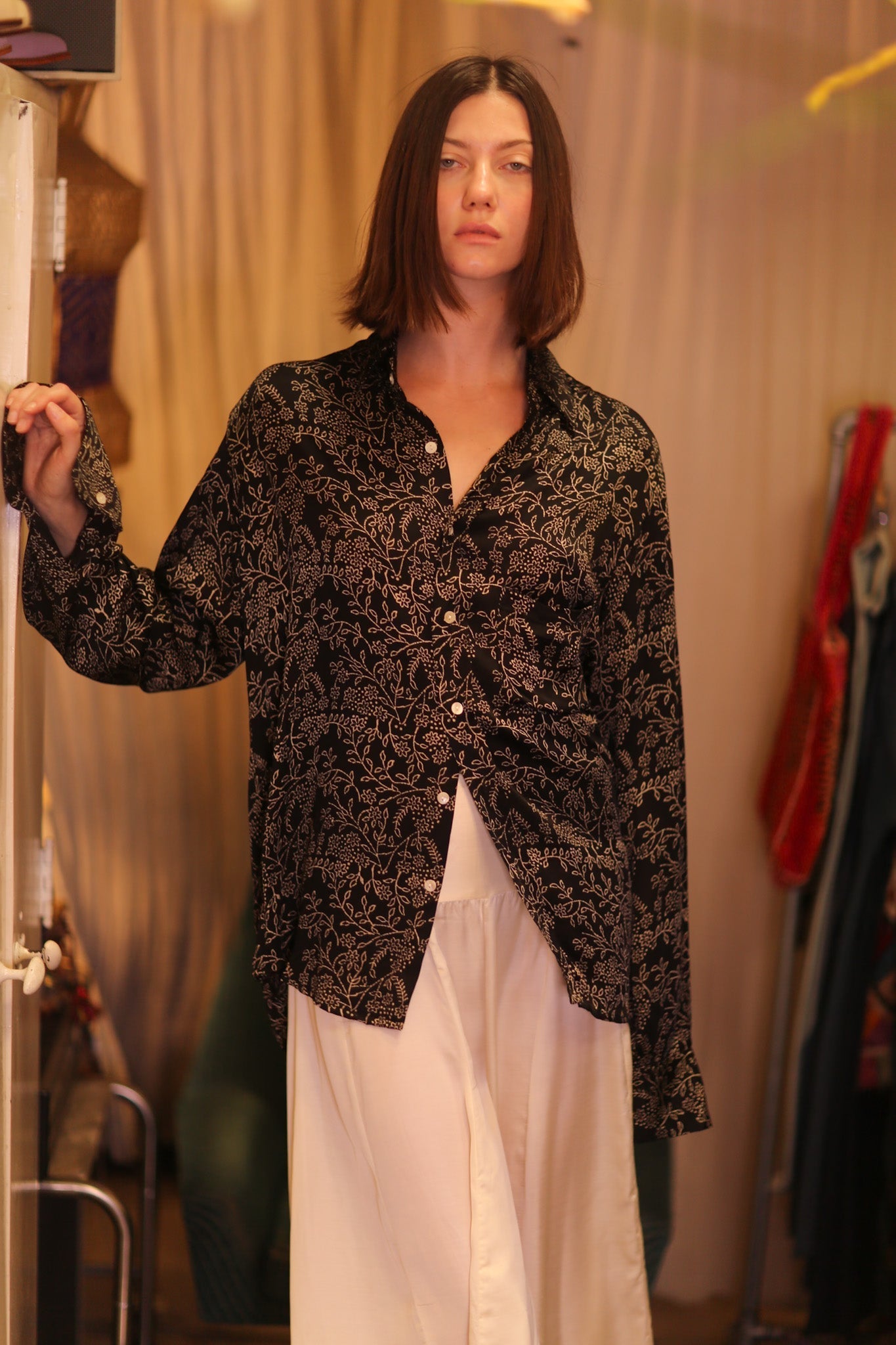 SILK BOYFRIEND SHIRT BILLIE PANKHET - MOMO STUDIO BERLIN - Berlin Concept Store - sustainable & ethical fashion