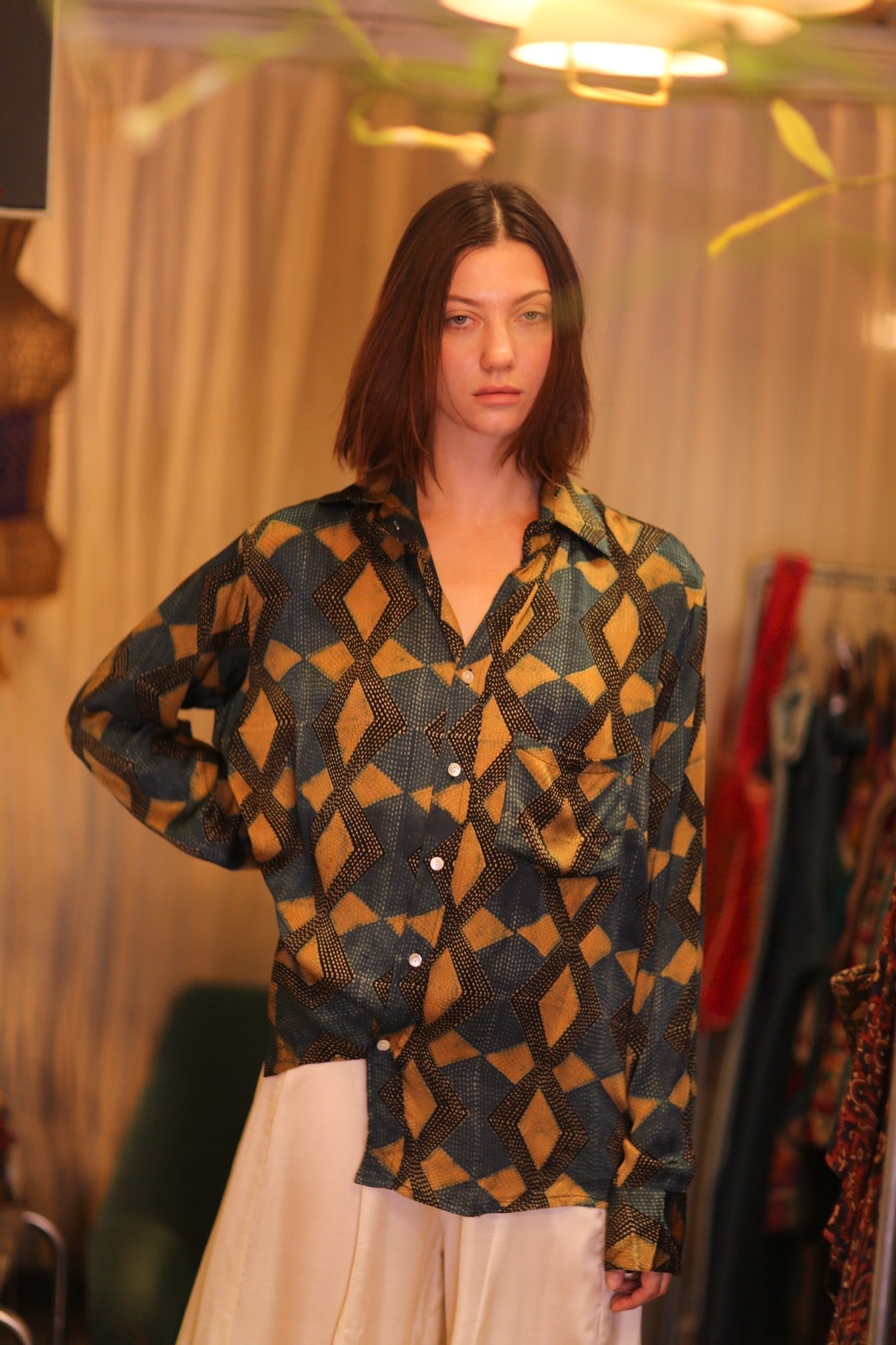 SILK BOYFRIEND SHIRT BILLIE SANWIN - MOMO STUDIO BERLIN - Berlin Concept Store - sustainable & ethical fashion