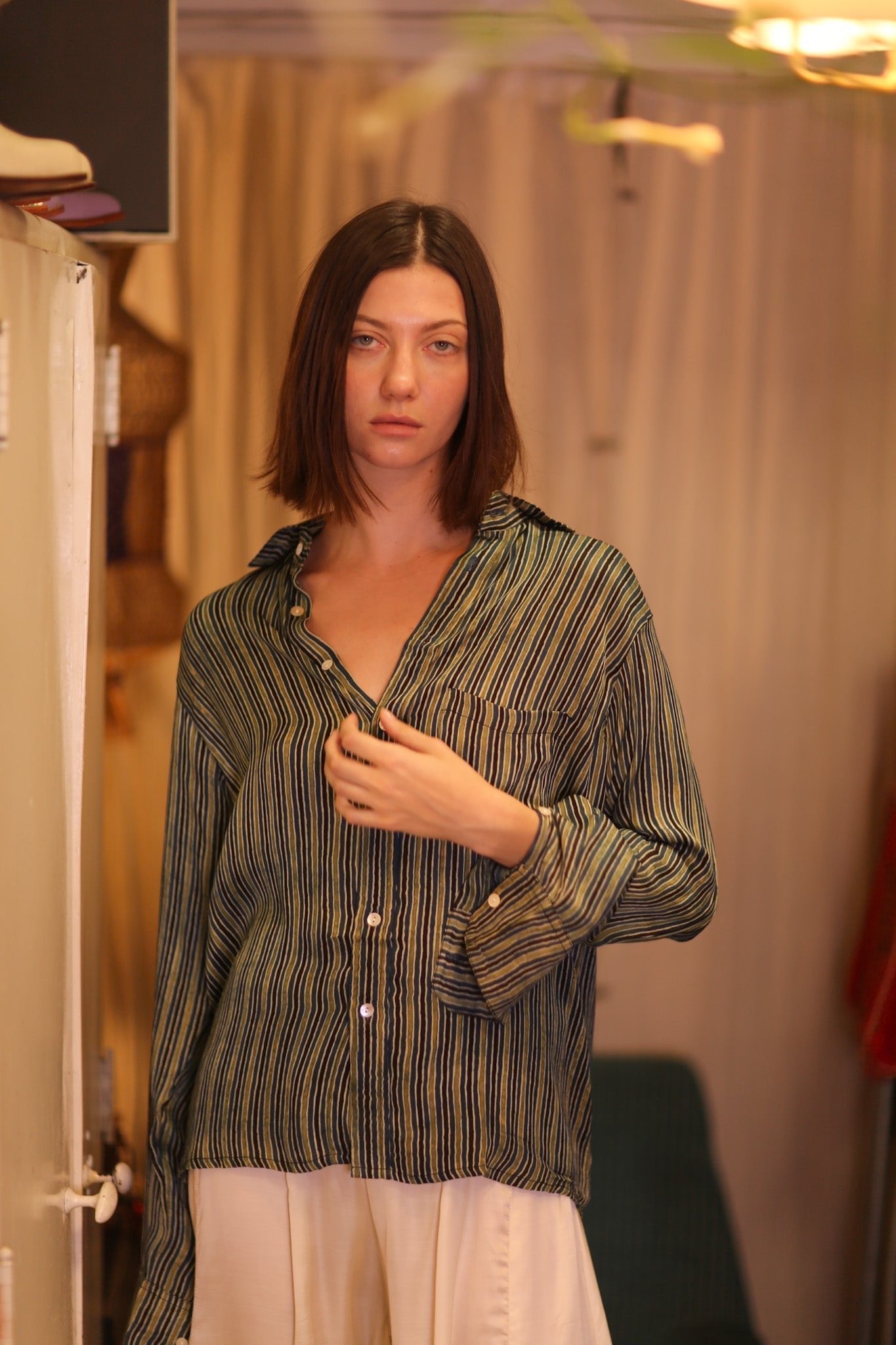 SILK BOYFRIEND SHIRT BILLIE SEINKYAR - MOMO STUDIO BERLIN - Berlin Concept Store - sustainable & ethical fashion