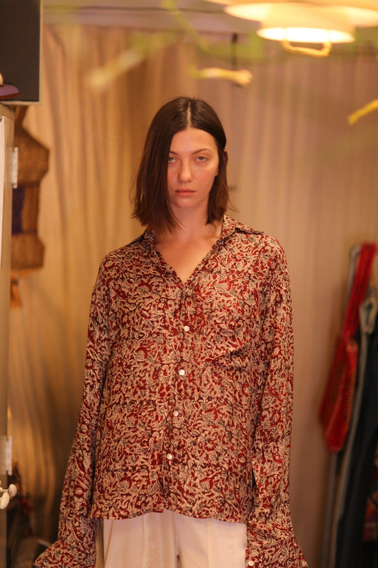 SILK BOYFRIEND SHIRT BILLIE SEINPAN - MOMO STUDIO BERLIN - Berlin Concept Store - sustainable & ethical fashion