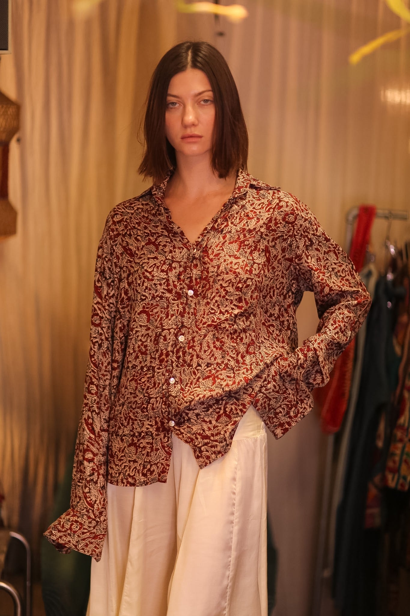 SILK BOYFRIEND SHIRT BILLIE SEINPAN - MOMO STUDIO BERLIN - Berlin Concept Store - sustainable & ethical fashion